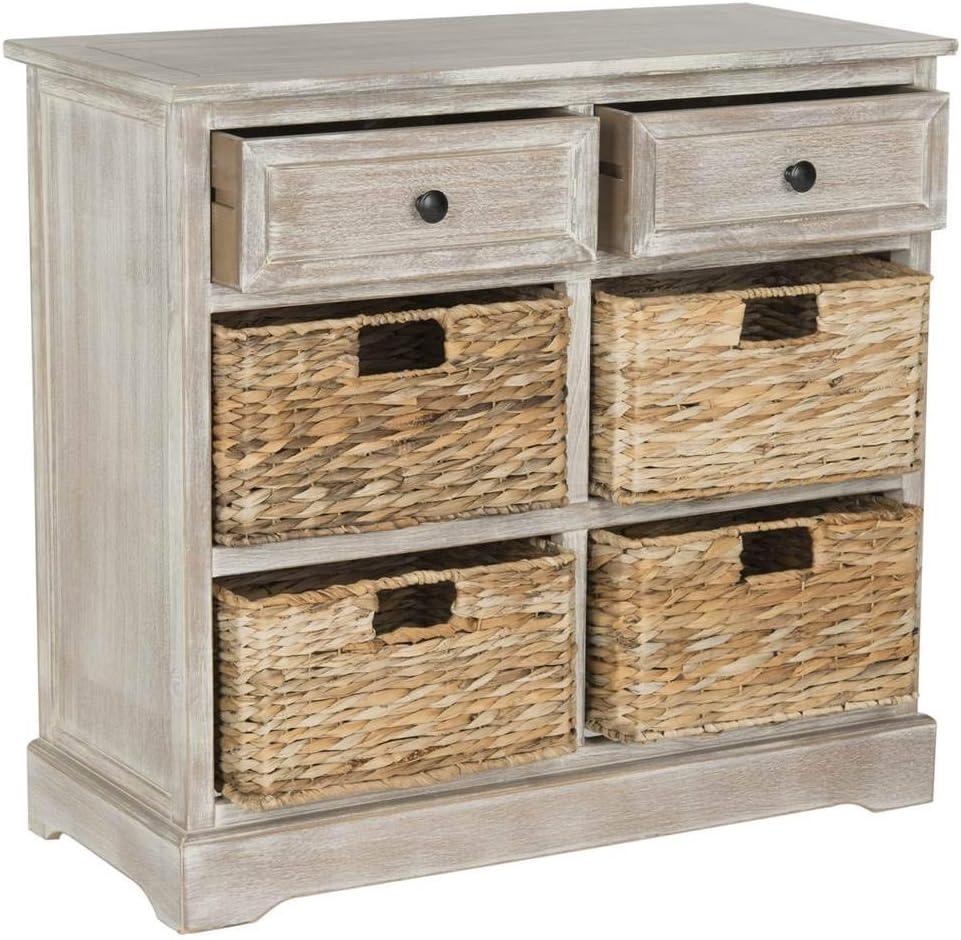 Herman Storage Unit - AMH5702 - White Wash - Safavieh Couture