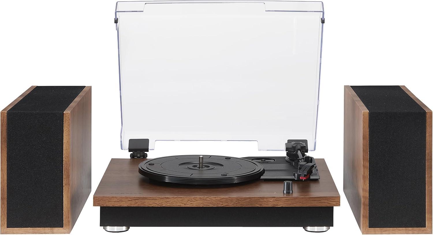Crosley Riff Bluetooth Vinyl Record Player with Speakers, 3-Speed Turntable, 6 Modular Layouts