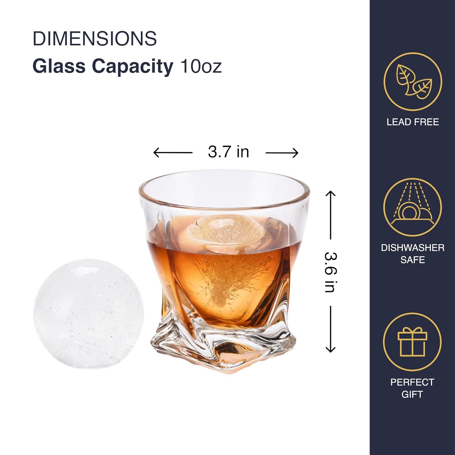 REGAL TRUNK & CO. Whiskey Glass Set of 2 - Clear