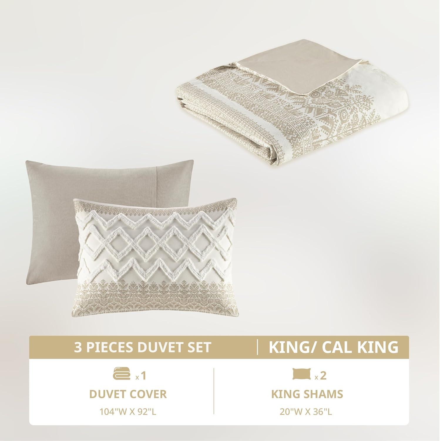 INK+IVY Mila Cotton Duvet Cover Set with Chenille Tufting & Reviews | Wayfair