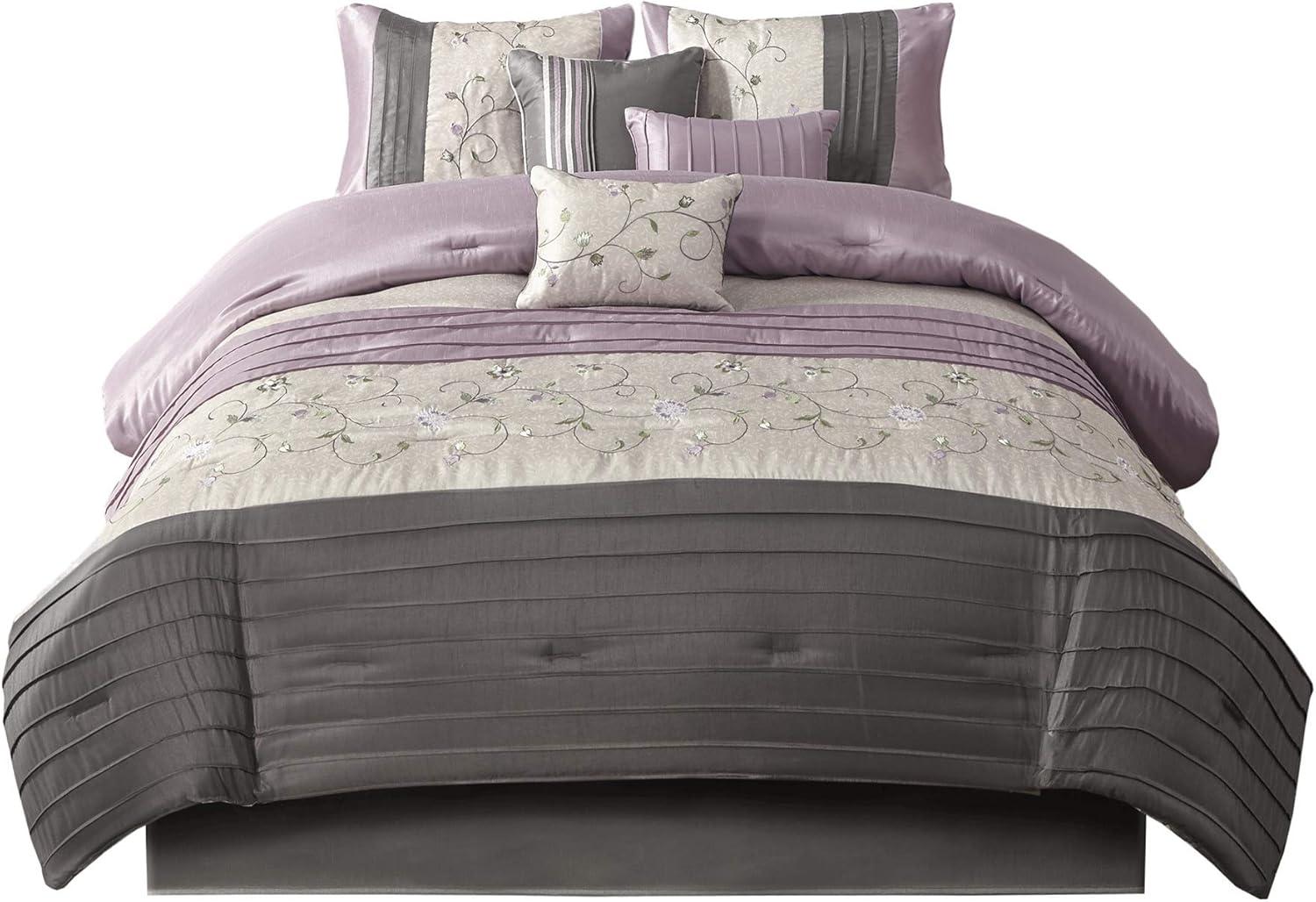 Serene Embroidered 7 Piece Comforter Set