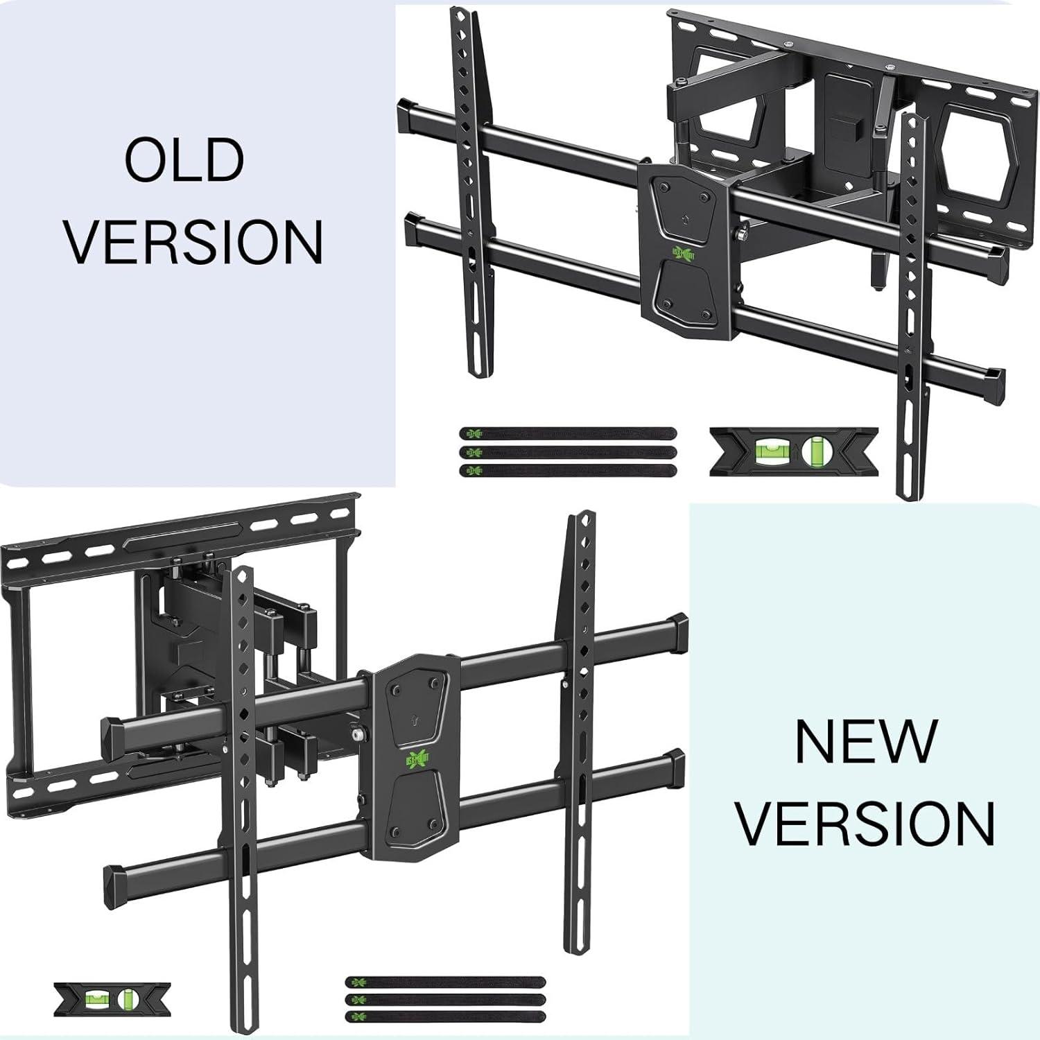 USX Mount Full Motion Black Steel TV Wall Mount for 42-82 Inch TVs