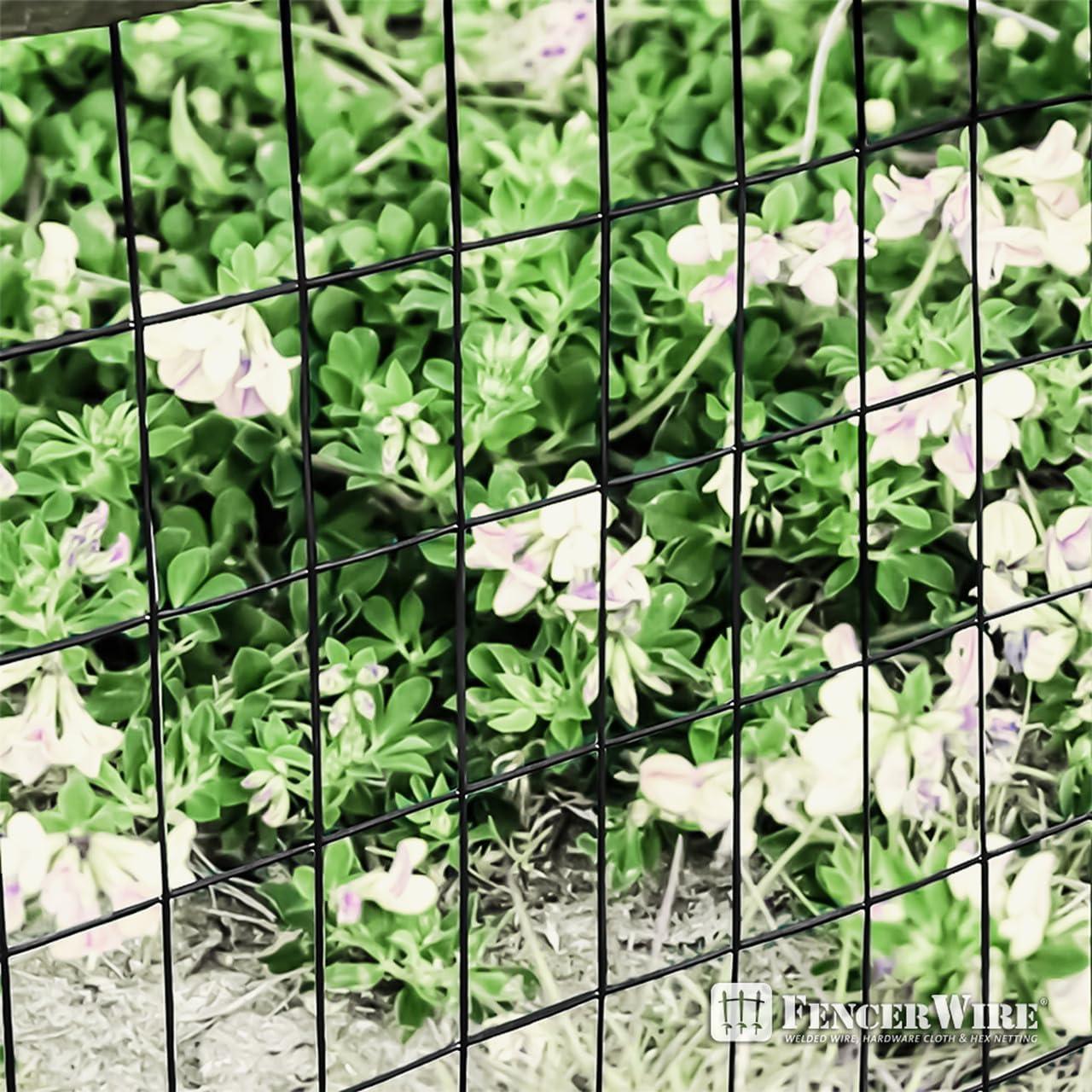 Fencer Wire Fencer Wire Vinyl Coated 16 Gauge Welded Fence Wire Roll, Mesh Size 2-Inch x 3-Inch