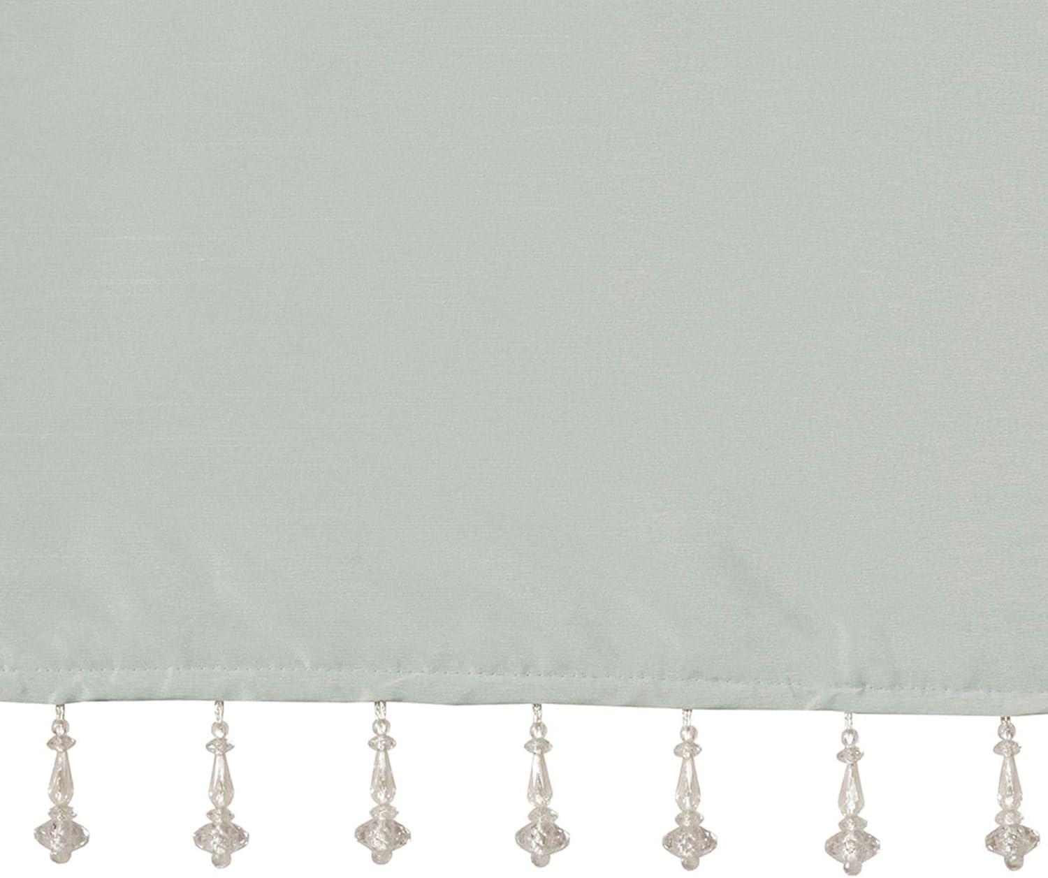 Emilia Lightweight Faux Silk Valance with Beads