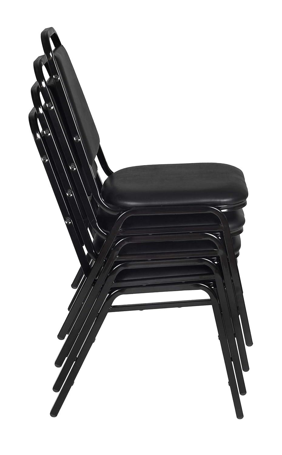 Restaurant Stack Chair (4 pack) in Black