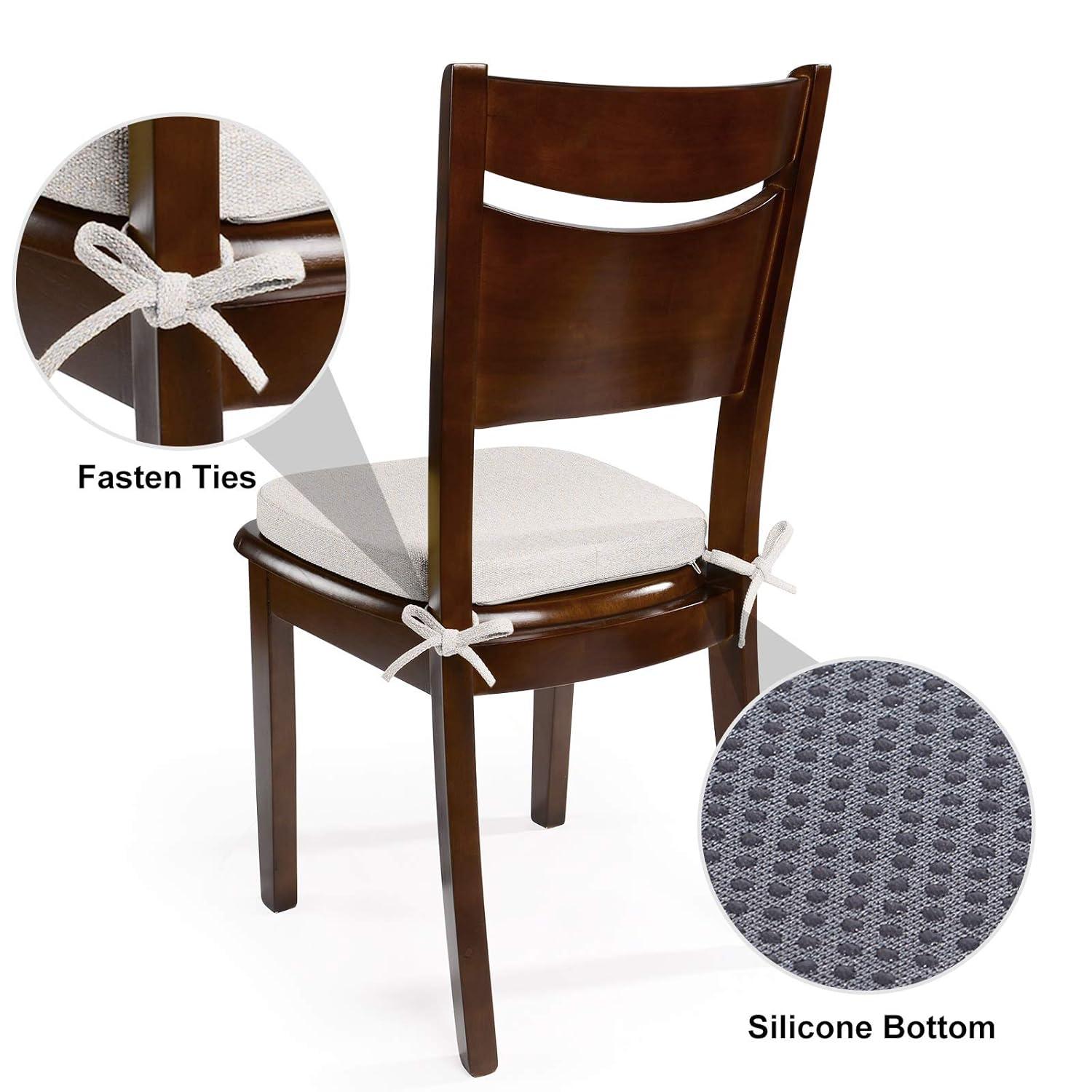 Chair Cushions for Dining Chairs Set of 4 - Off White