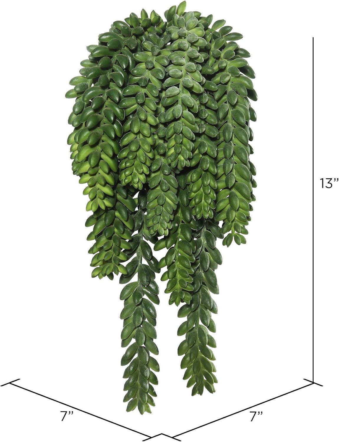 13'' Green Plastic Artificial Donkey Tail Bush