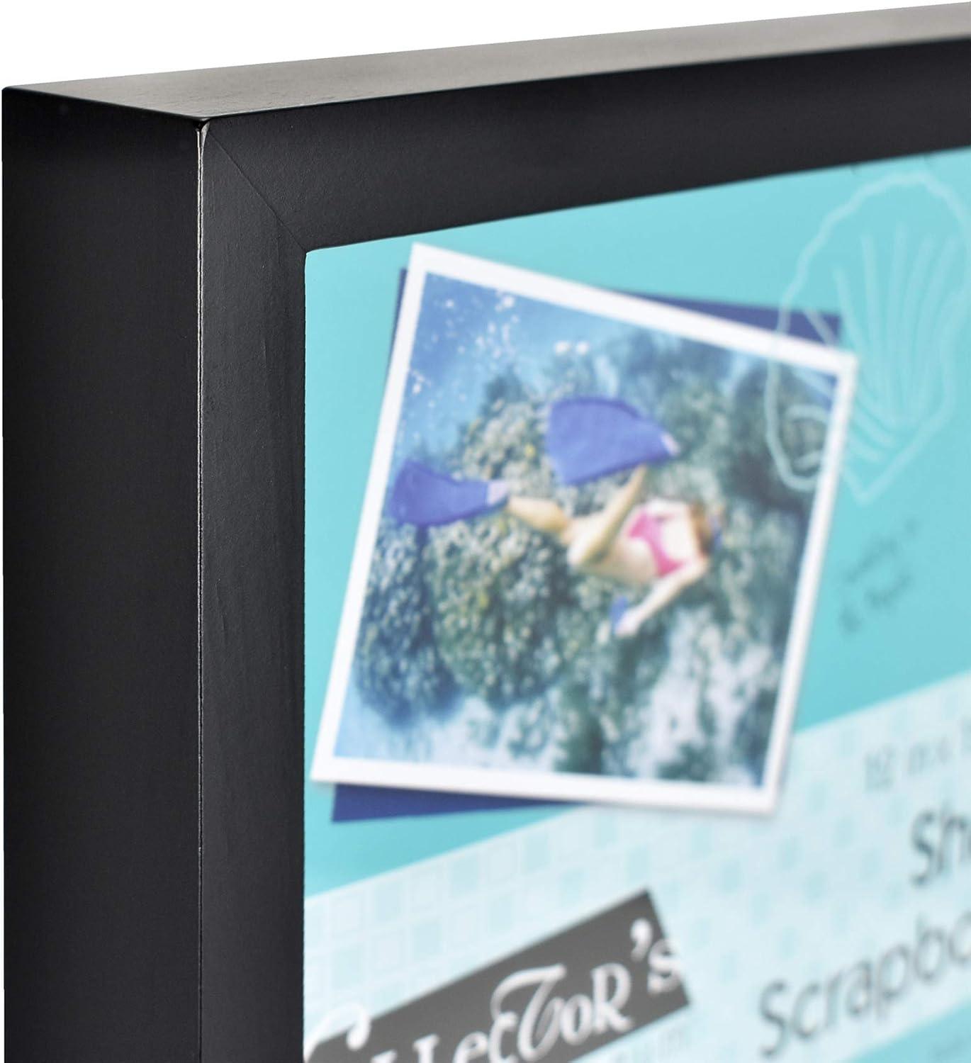 Black Wood 12.75 x 12.75 Shadow Box Frame