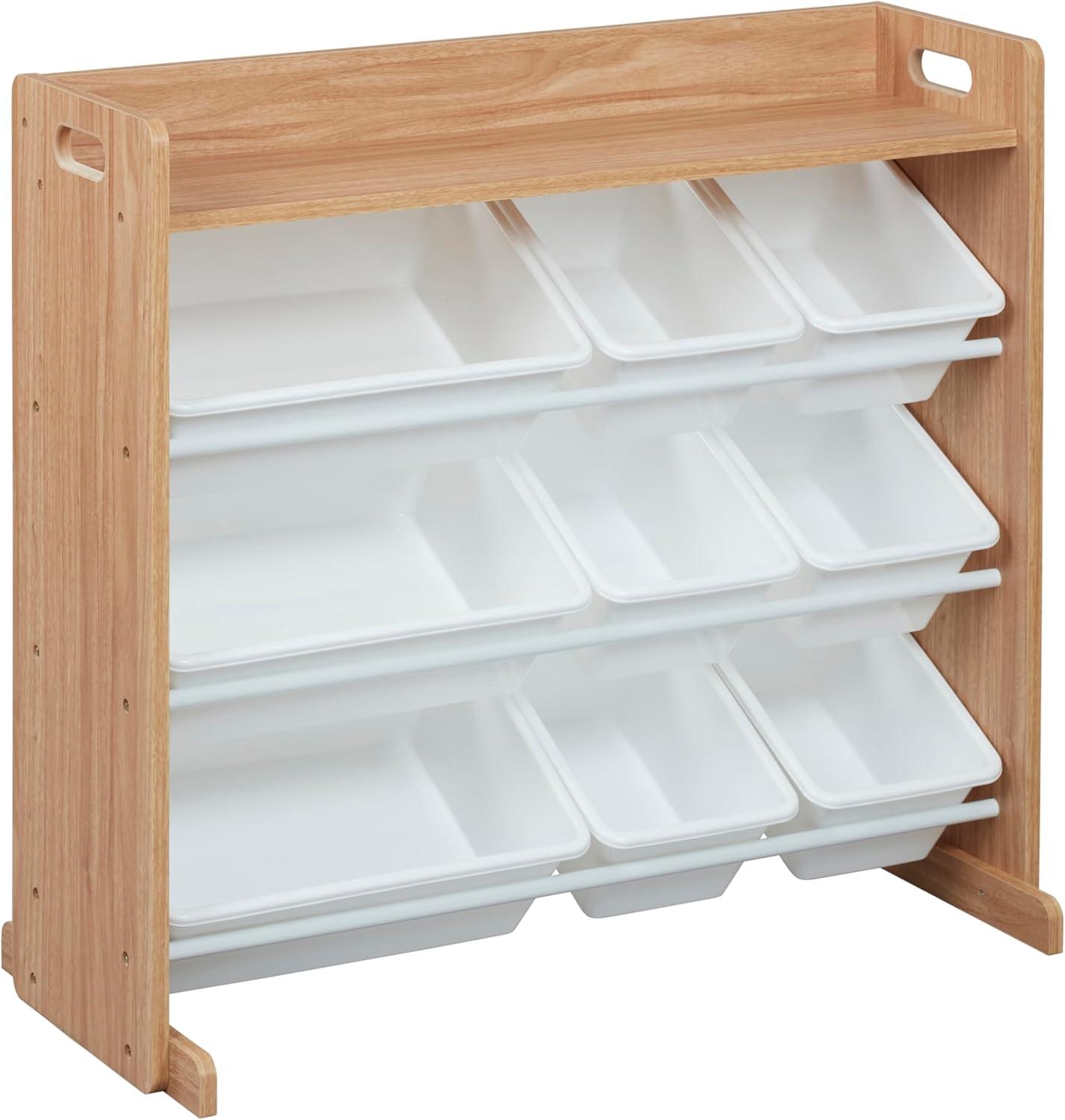 ECR4Kids ECR4Kids 3-Tier Organizer with Shelf and 9 Bins, Toy Storage