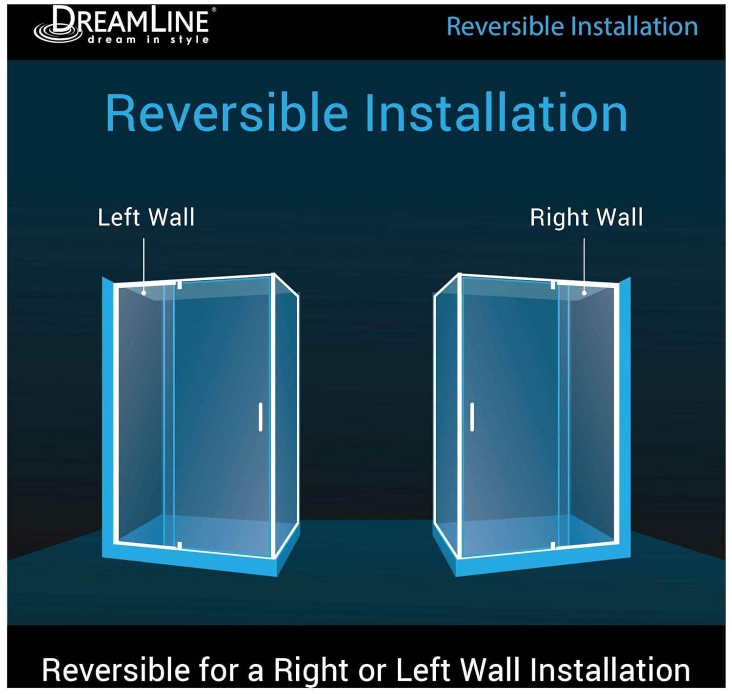 Flex 34.5" x 72" Rectangle Pivot Shower Enclosure