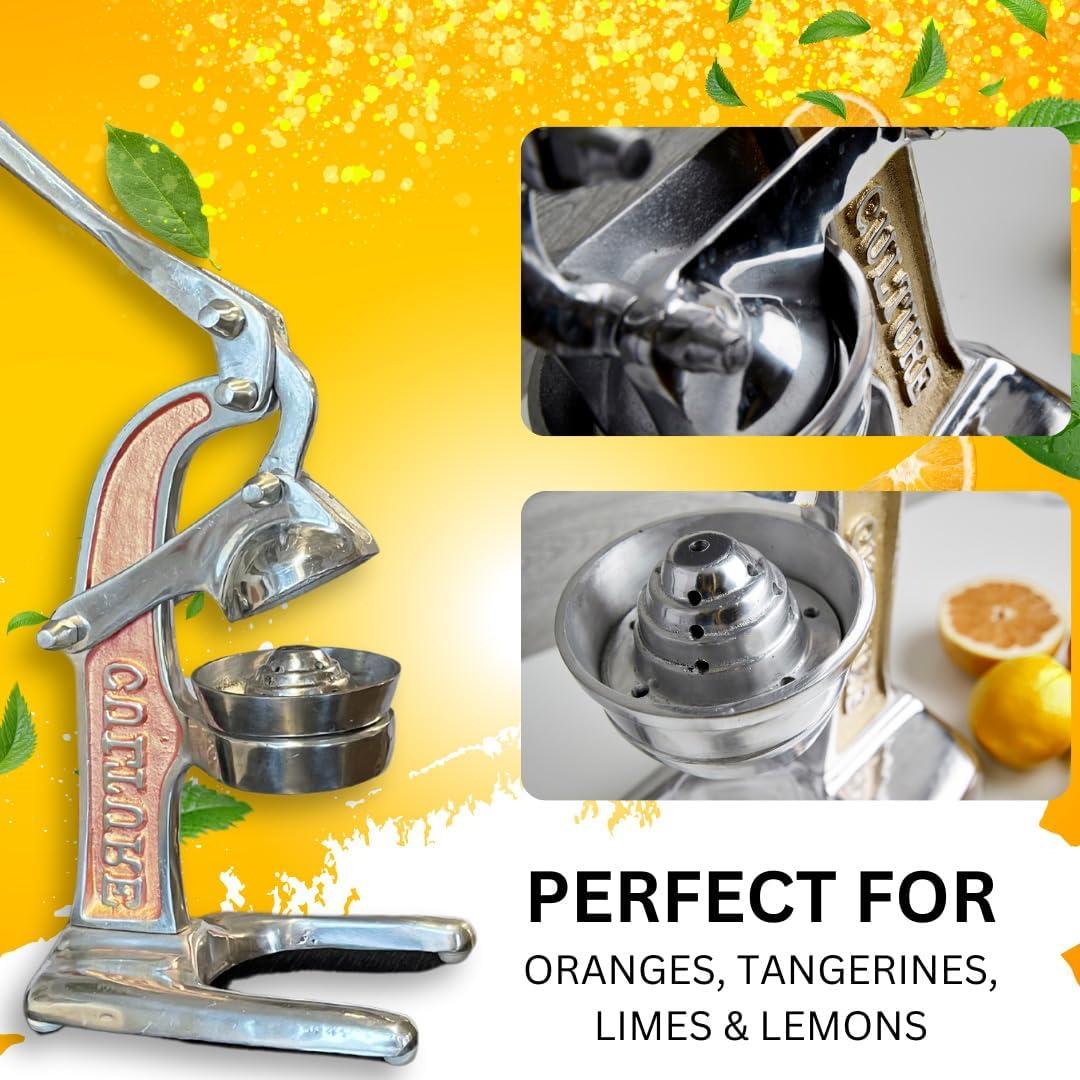 Rose Gold Cast Aluminum Manual Citrus Juicer