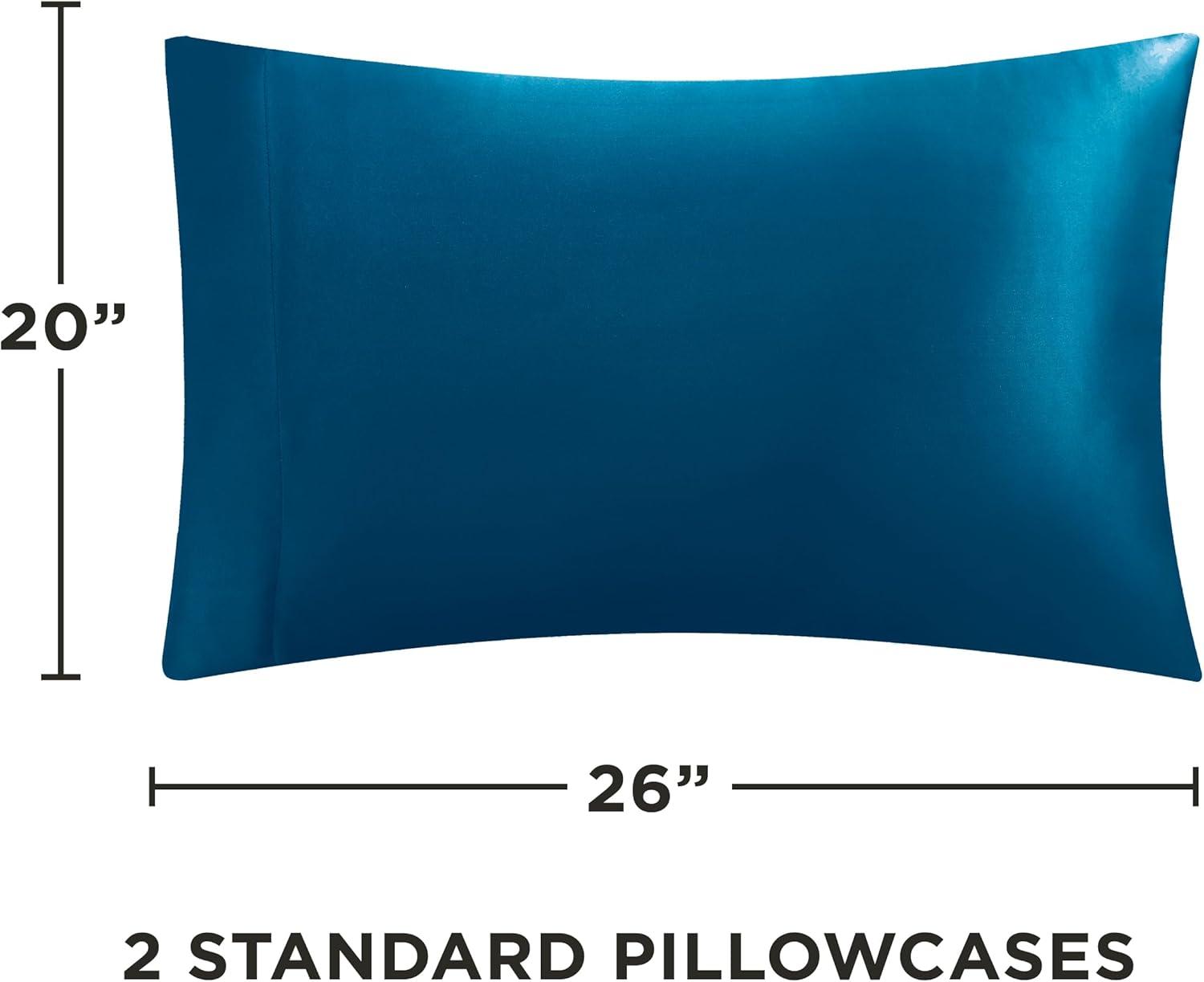 Juicy Couture Juicy Couture Silky Satin Pillows Case Sets with Envelope Closure (Set of 2)