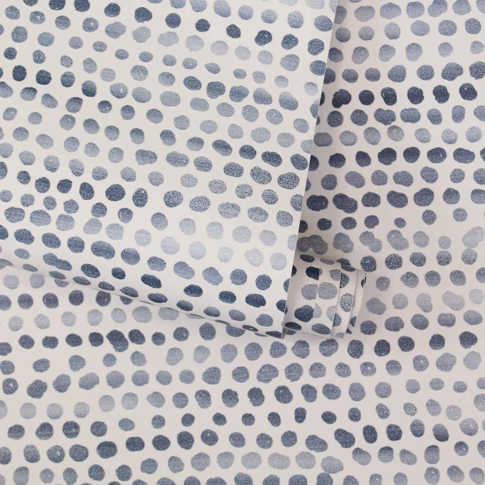 Tempaper Moire Dots Light Tan Peel and Stick Wallpaper, 20.5" x 16.5'