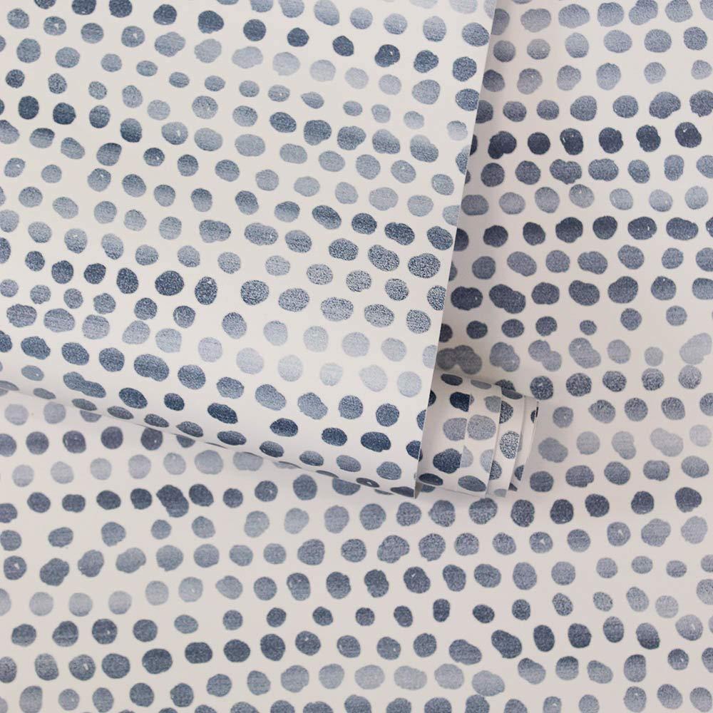 Tempaper Moire Dots Light Tan Peel and Stick Wallpaper, 20.5" x 16.5'