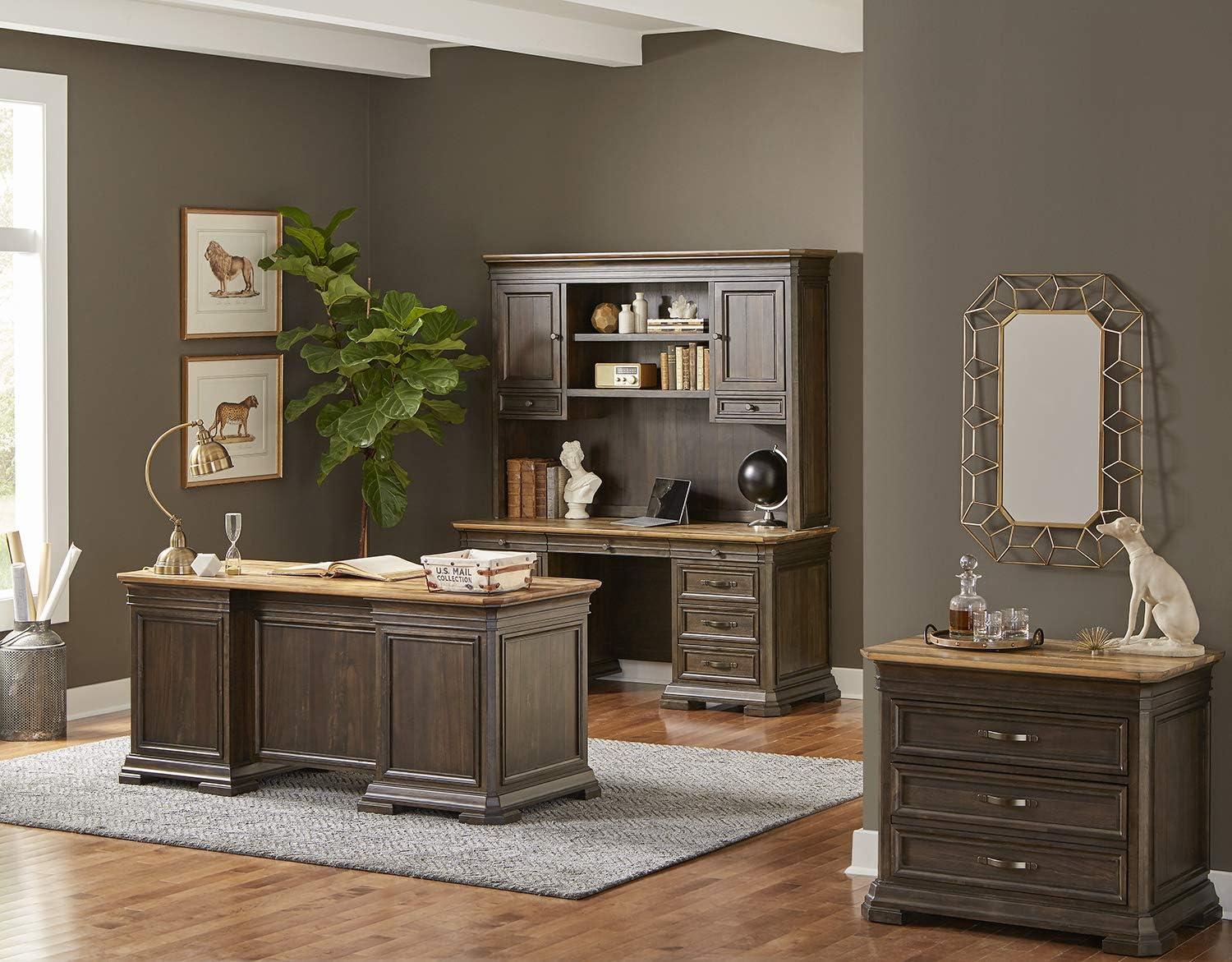 Sonoma Brown 2-Drawer Lockable Lateral File Cabinet