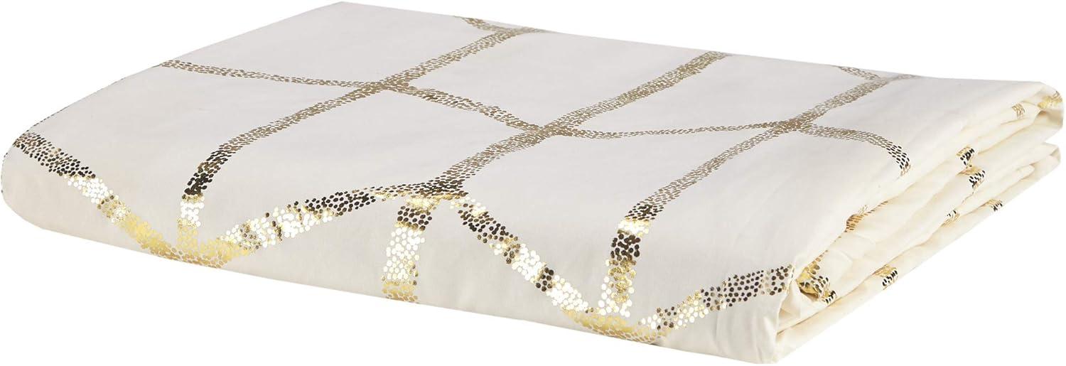 Raina Metallic Printed Duvet Cover Set