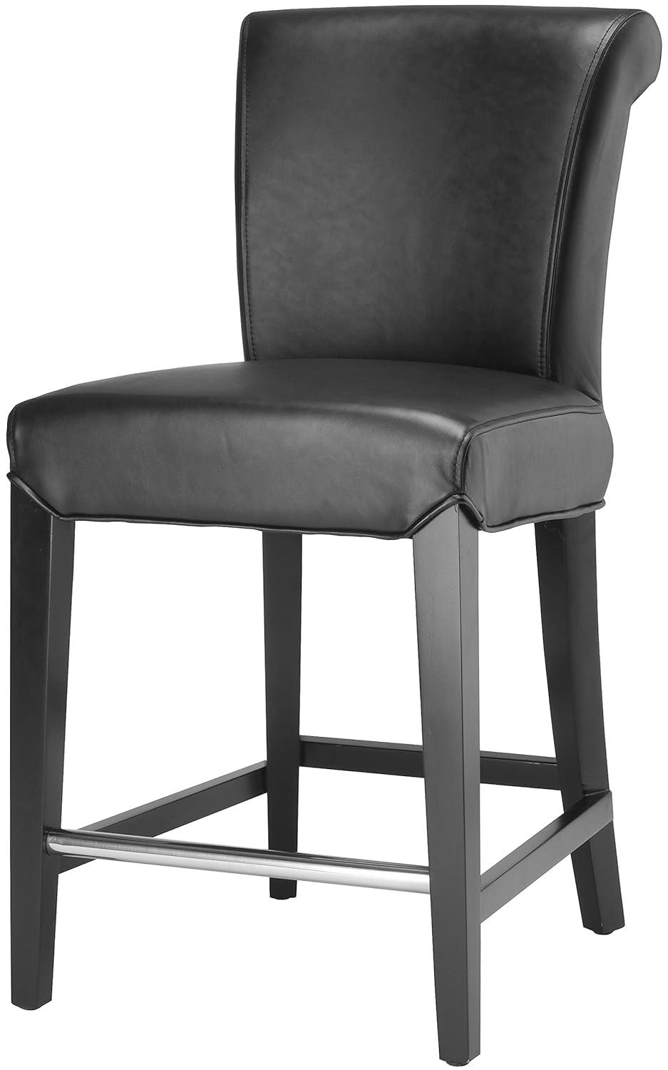 Darby Home Co Bowie Upholstered Counter Stool with Solid Wood Frame
