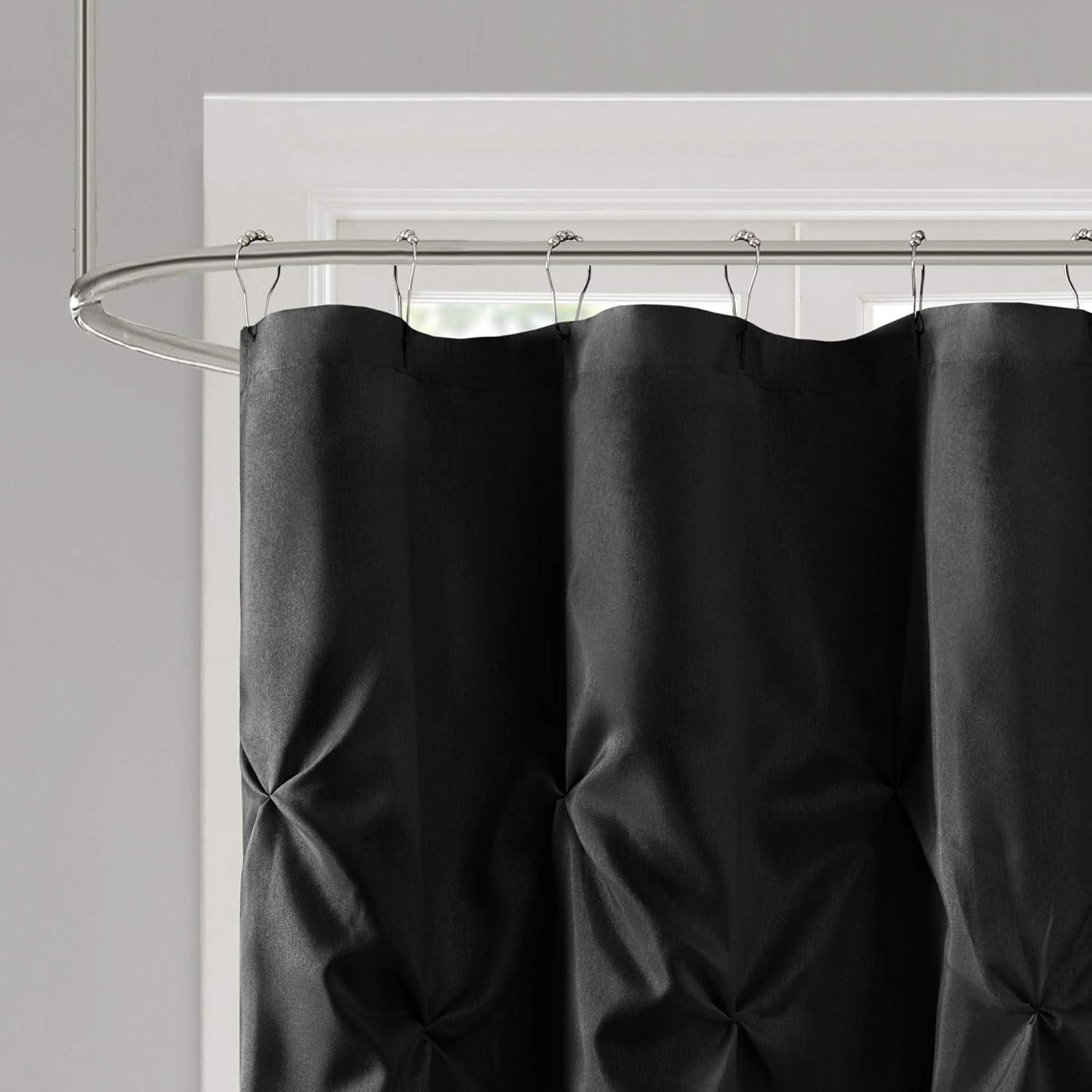 Madison Park Laurel Tufted Semi-Sheer Shower Curtain