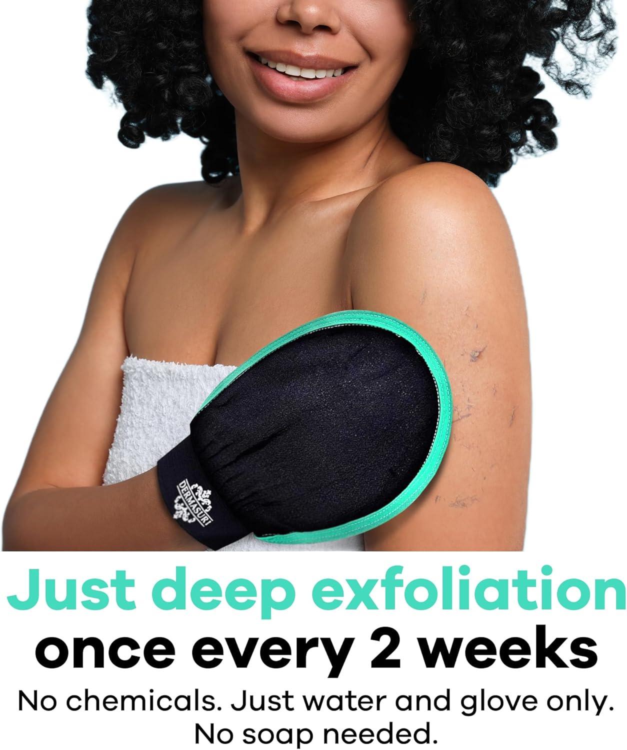 Dermasuri Exfoliating Body Scrub Glove Scrubber - 1ct