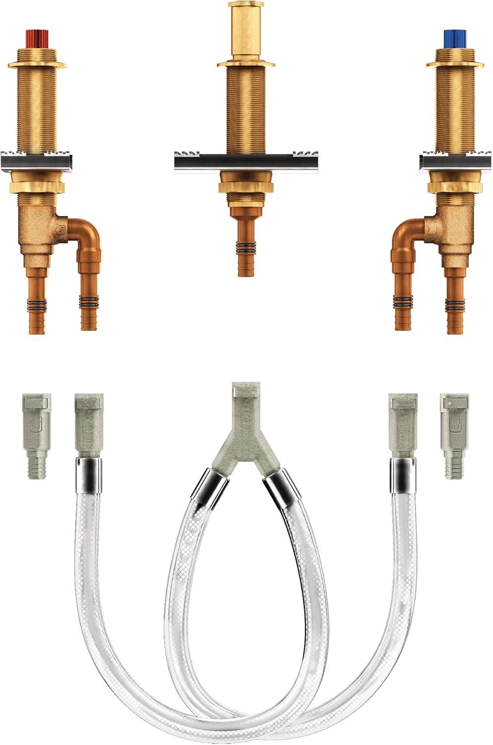 Moen M-Pact Elegance Two-Handle 10" PEX Roman Tub Valve