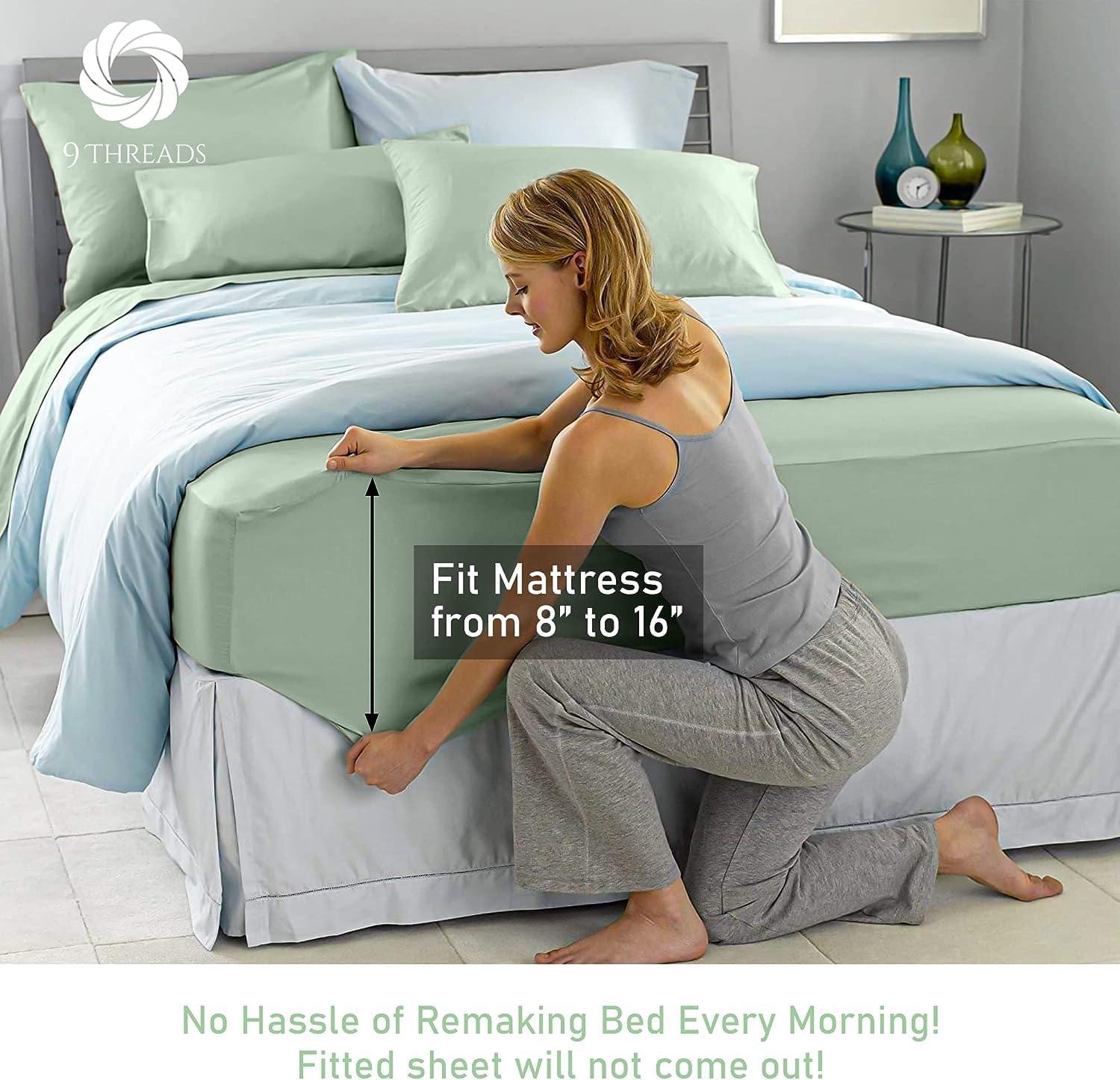 Egyptian Linens Solid 600 Thread Count Sheets Set Sage King