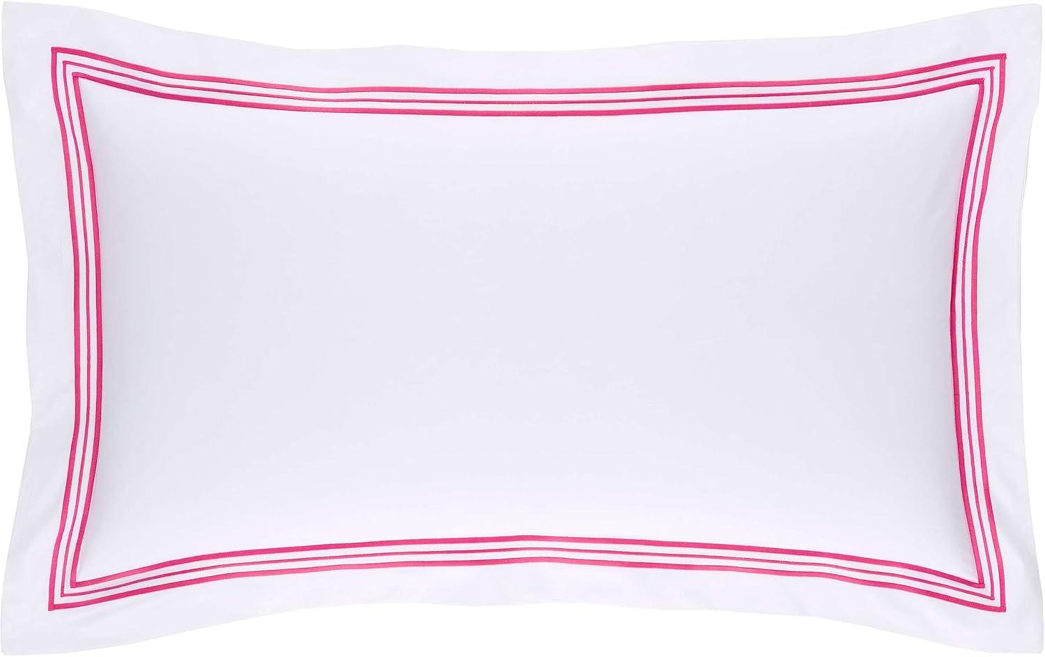 Trio Fuchsia Duvet Sham, Standard Size, Pink Stripe Pattern