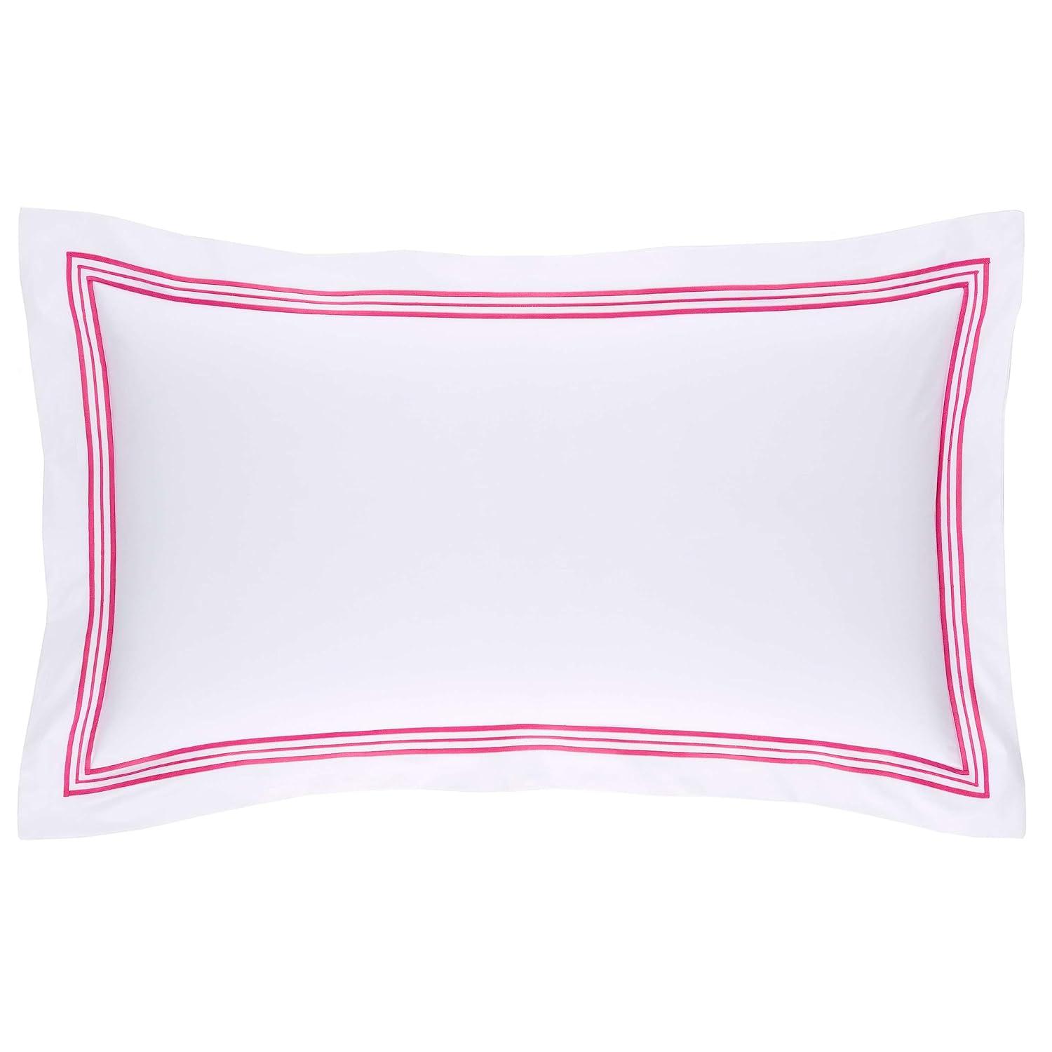 Trio Fuchsia Duvet Sham, Standard Size, Pink Stripe Pattern