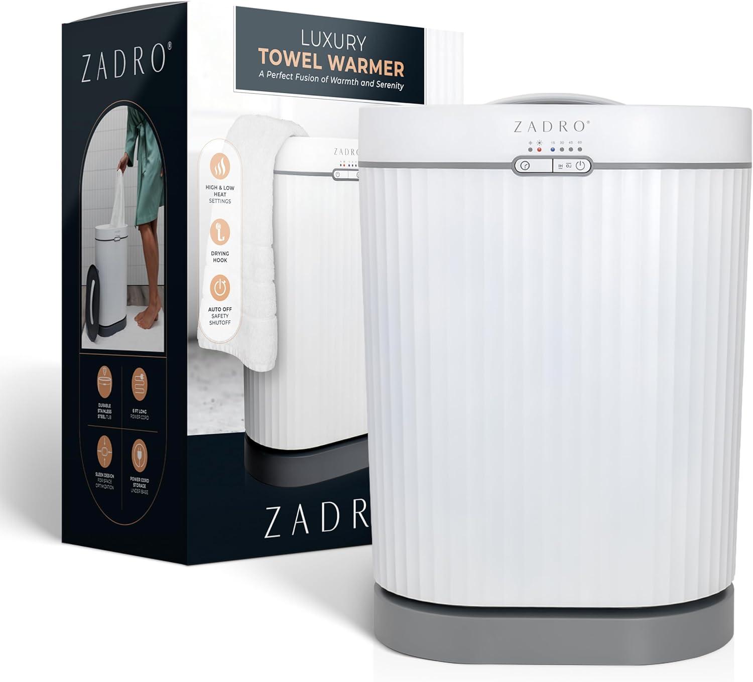 Zadro Fluted Aromatherapy Towel Warmer with Diffuser