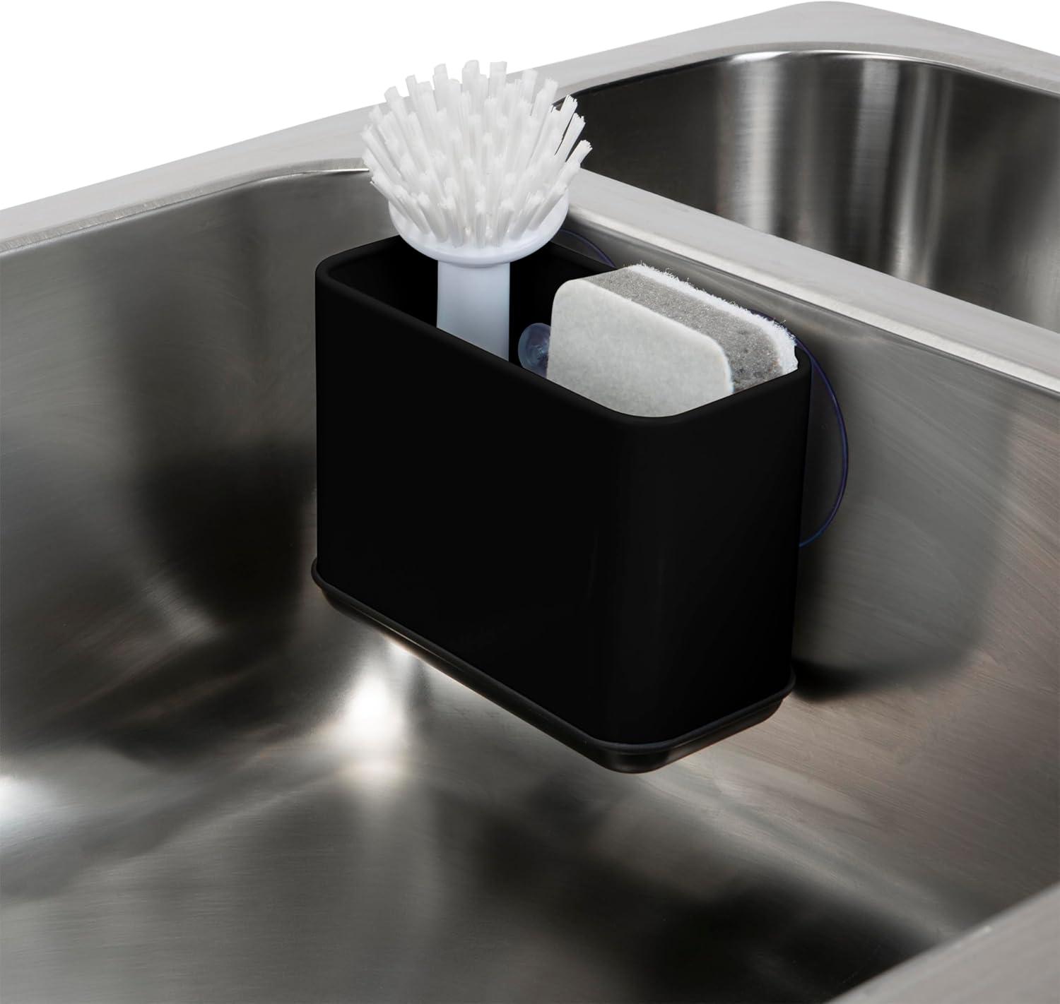 Kitchen Details Suction Sink Caddy in Matte Black