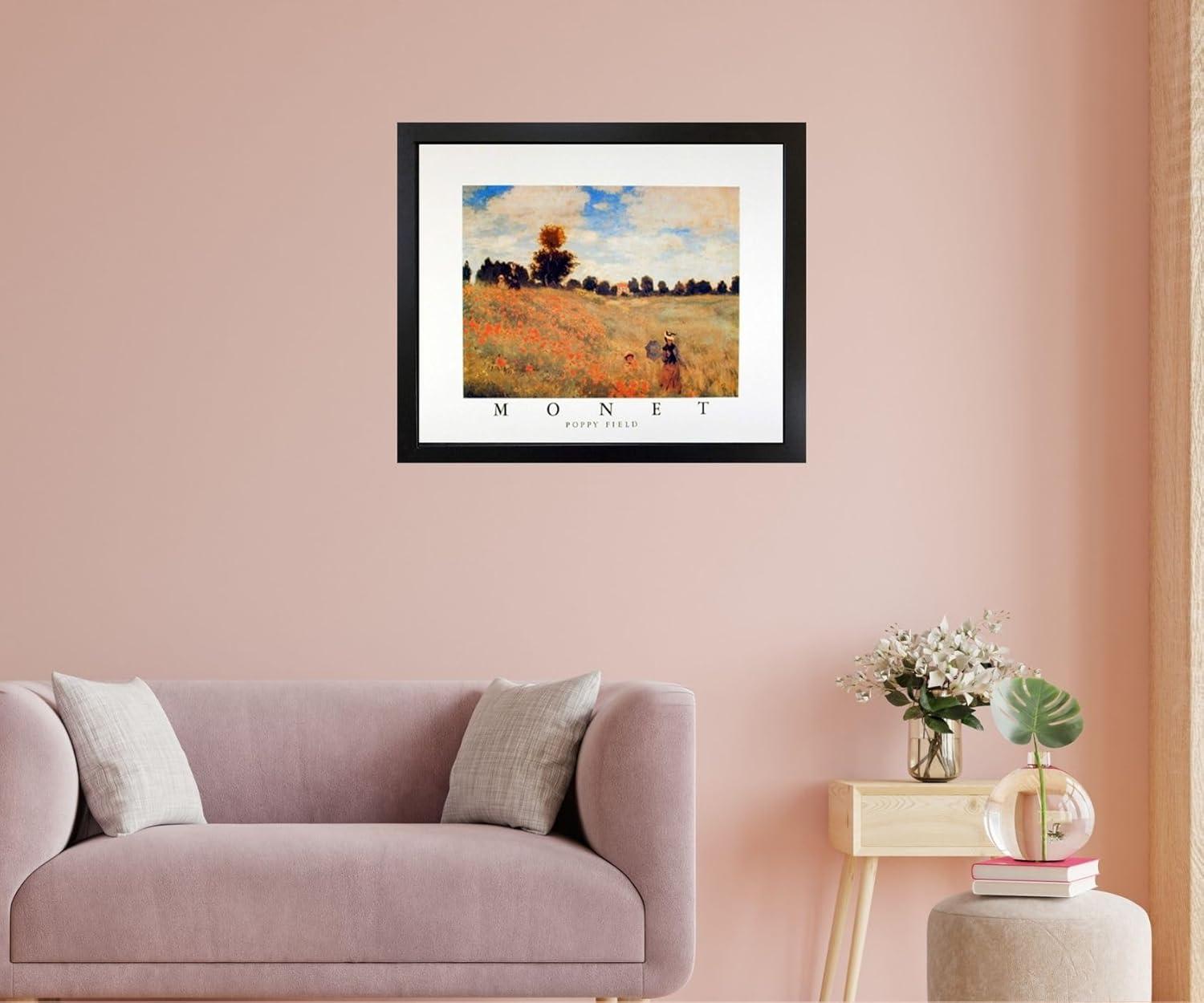 Stupell Industries The Poppy Field Monet Classic Painting Framed Wall Art by Claude Monet