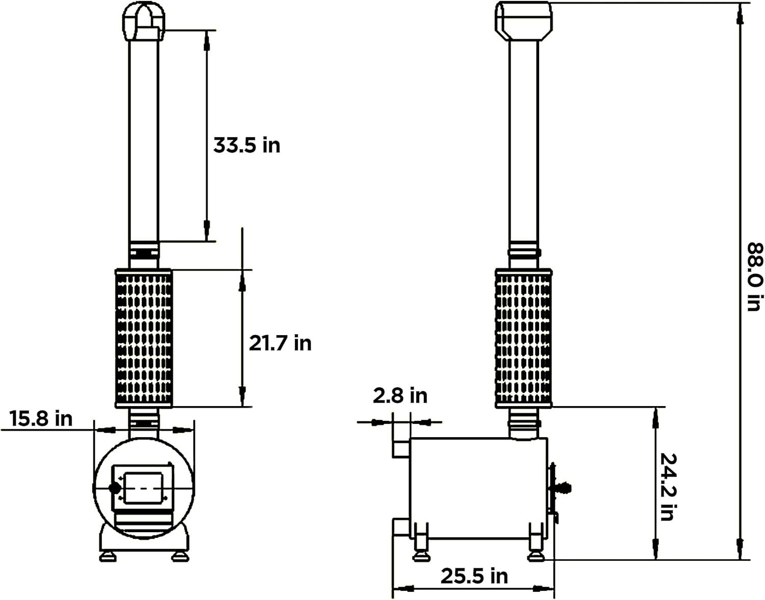 Stainless Steel External Wood-Burning Hot Tub Heater with Chimney