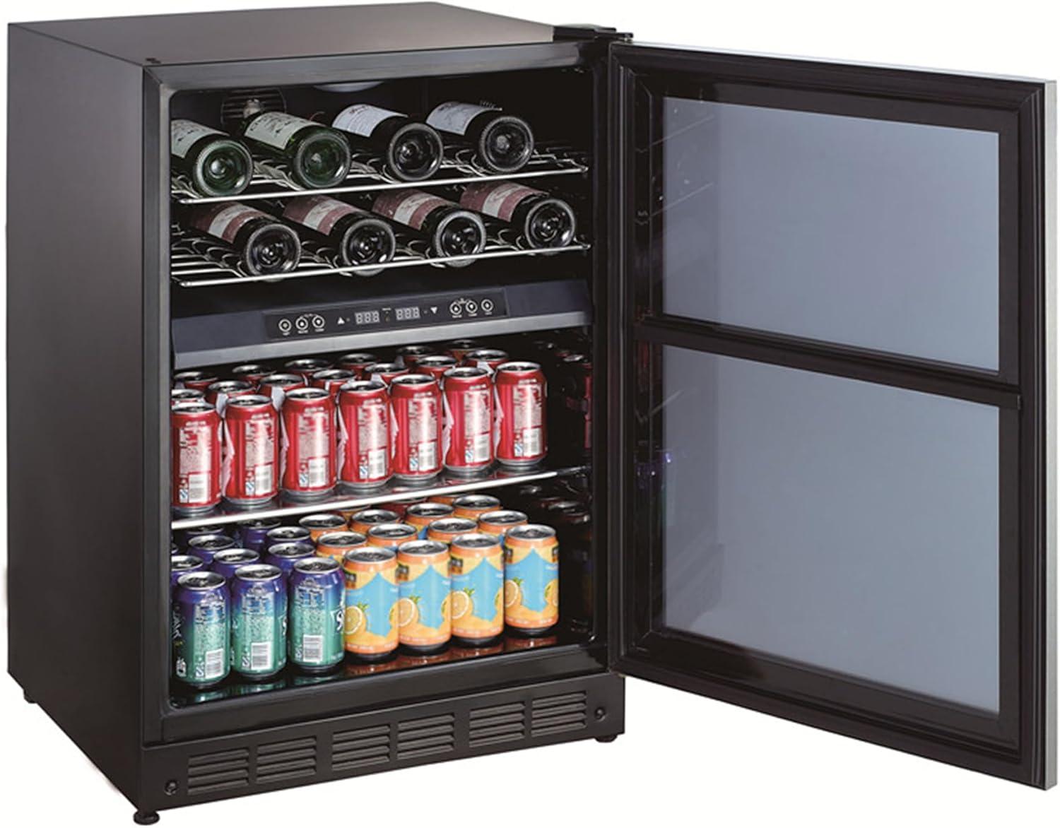 Magic Chef Dual Zone 23.4'' 44 Bottle with Reversible Door