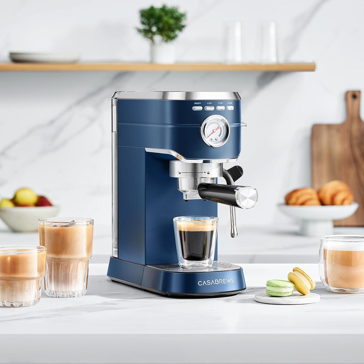 CASABREWS CASABREWS CM5418 20 Bar Espresso Machine Coffee Maker W/ Powerful Steam Wand Stainless Steel