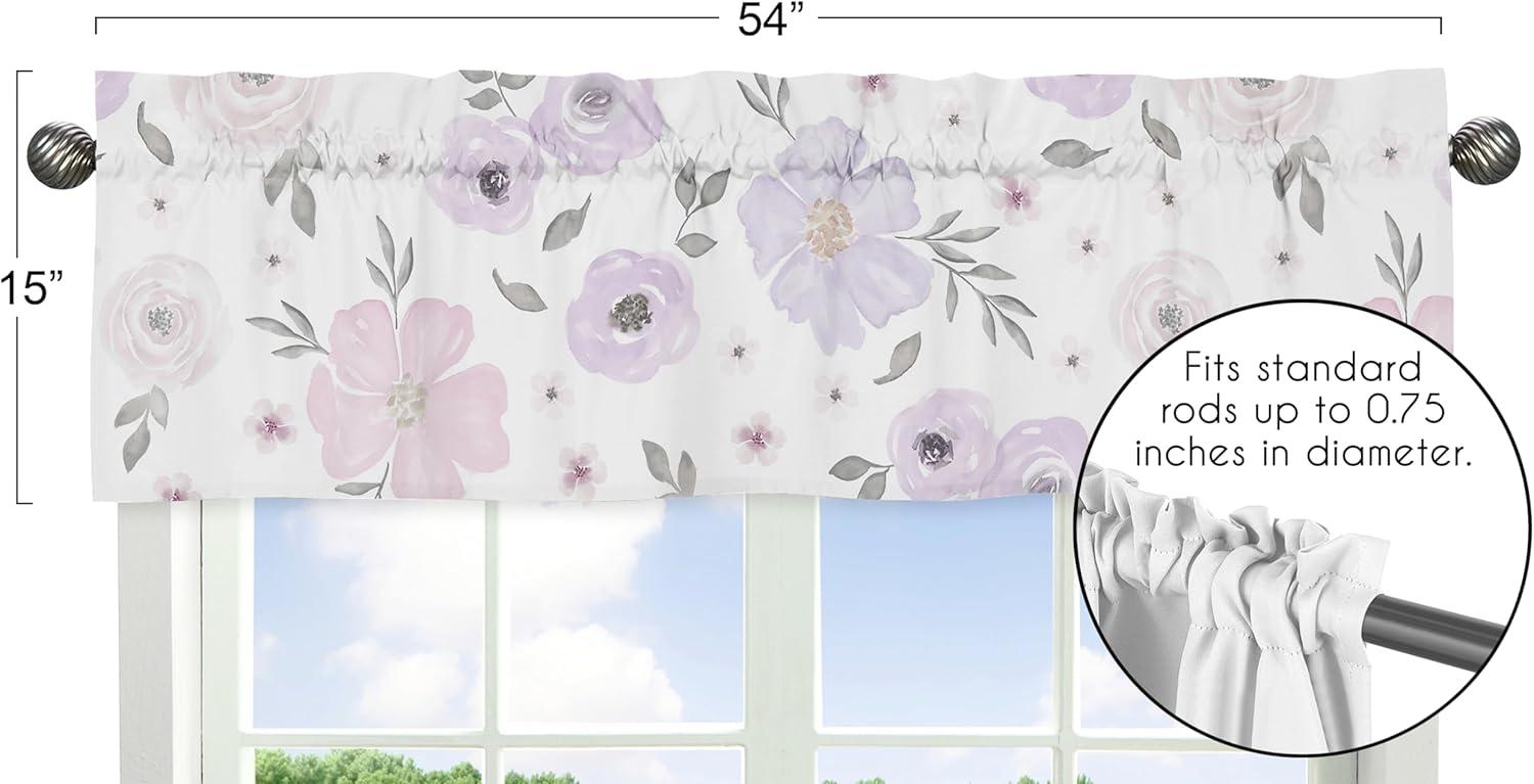 Sweet Jojo Designs Floral Tailored 54'' Window Valance