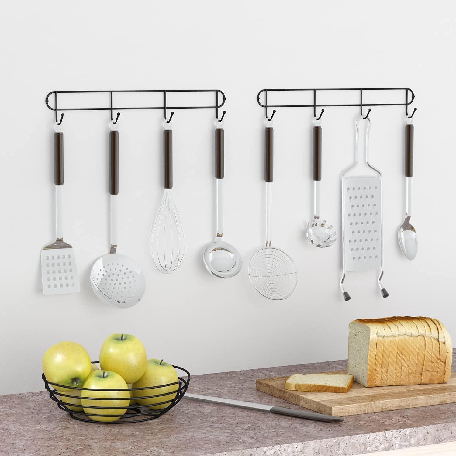 The Lakeside Collection Wall-Mounted Coffee Mug Rack