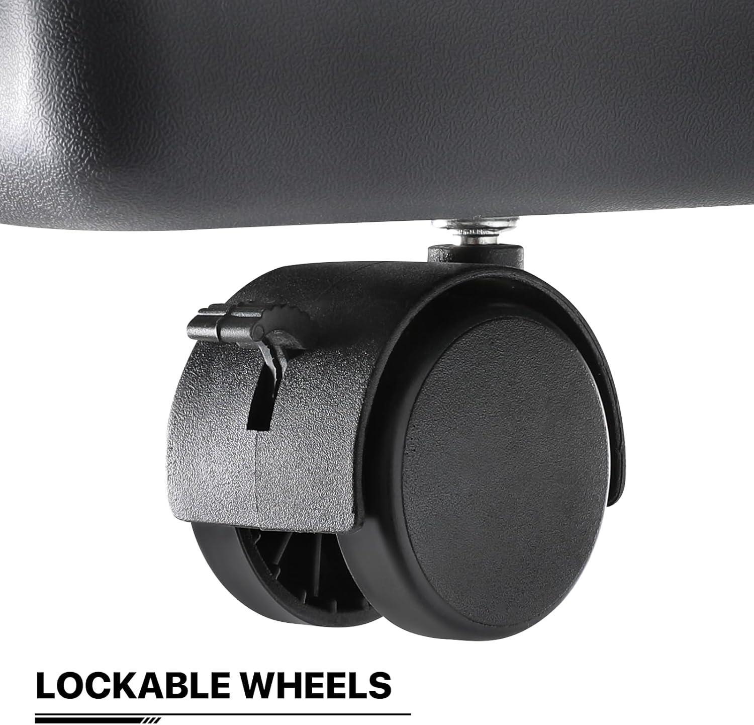 MoNiBloom Jaula Transpirable para Mascotas de 27 Pulgadas, Caja de Transporte, Perrera de Viaje para Perros con Tazones y Ruedas para Gatos y Gatitos, Aprobada por Aerolíneas, Blanco/gris