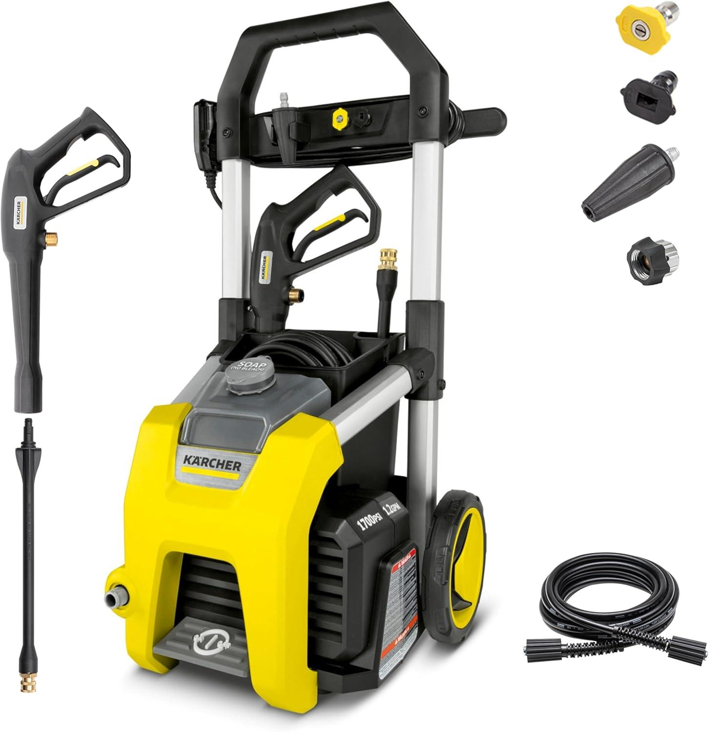 Karcher K1700 Yellow and Black Electric Pressure Washer