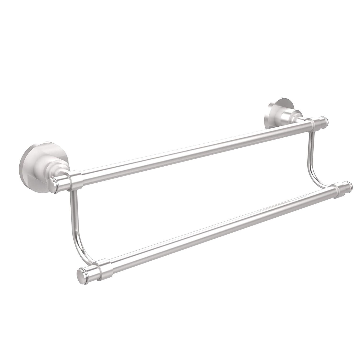 Satin Chrome 36-Inch Double Wall Mounted Towel Bar