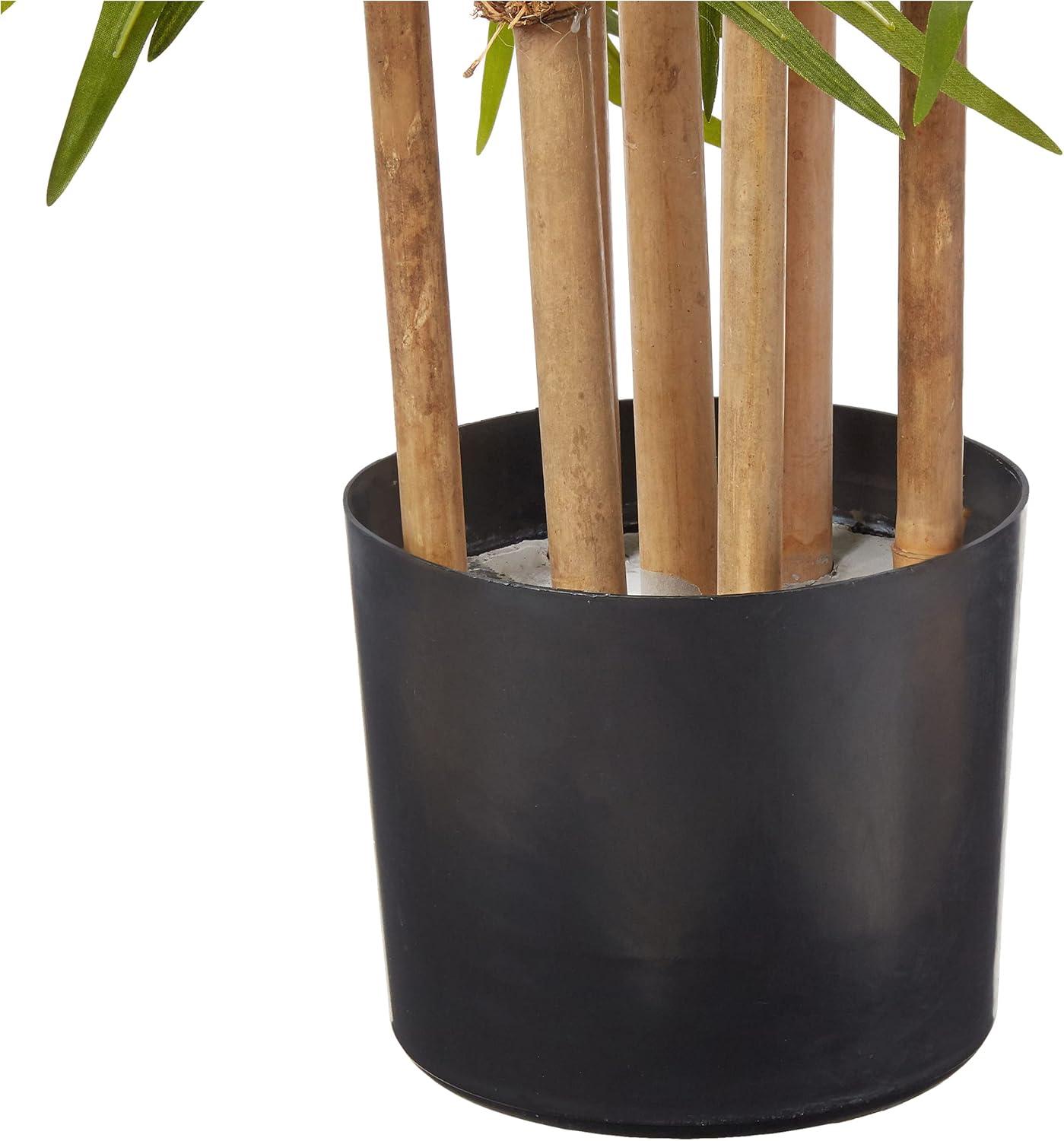Elegant 64" Silk Bamboo Potted Floor Plant for Outdoor Ambiance