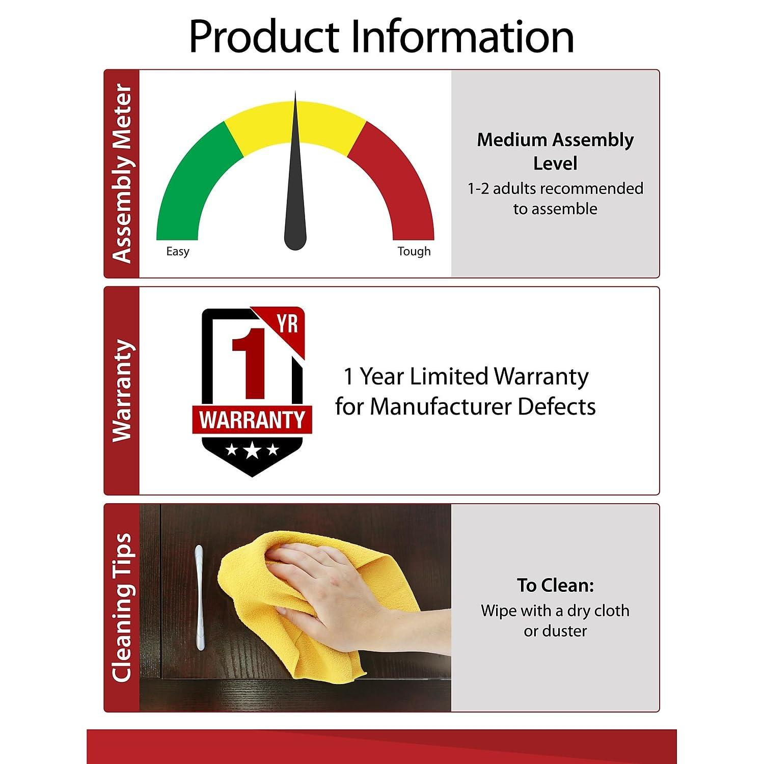 Brooklyn Fireplace TV Console for TVs up to 50", Espresso