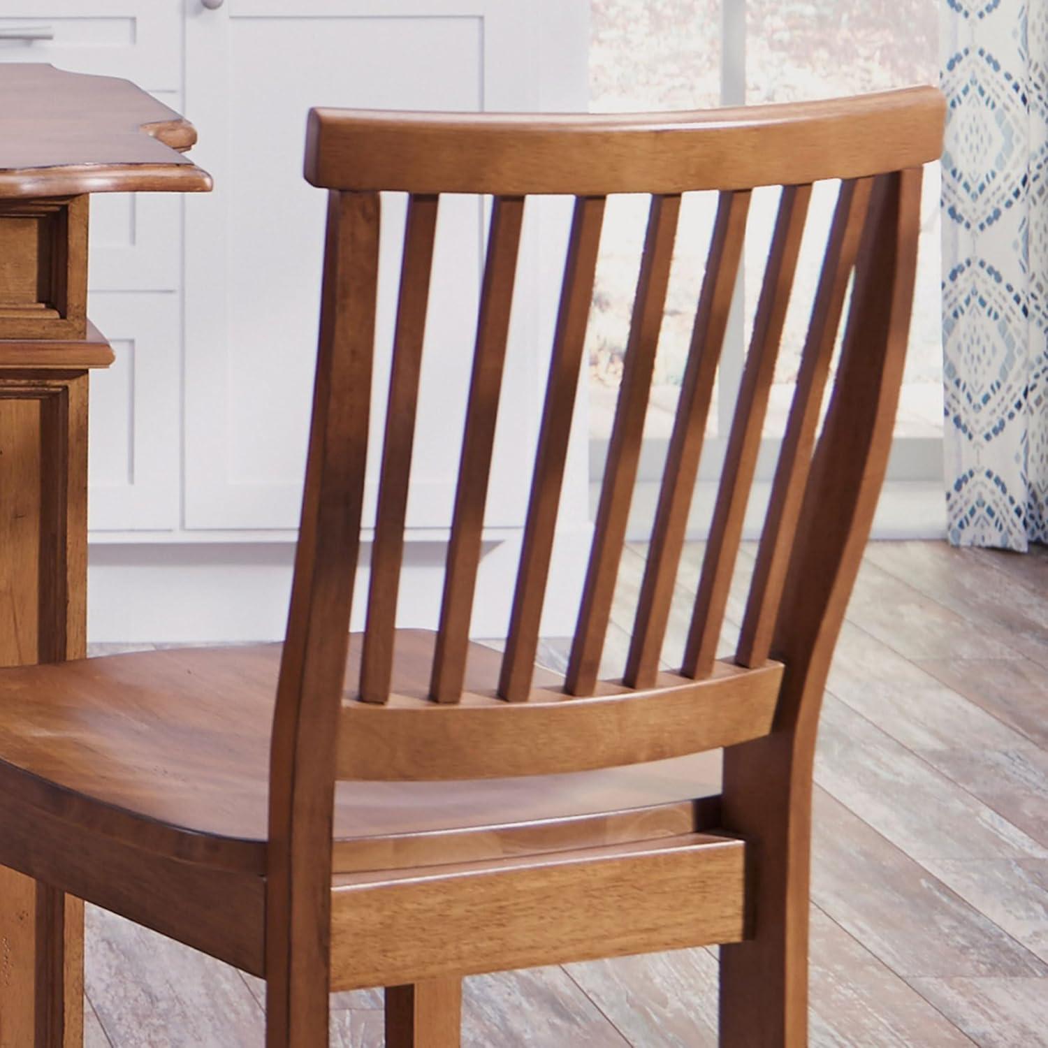 Homestyles Americana Wood Counter Stool in Brown