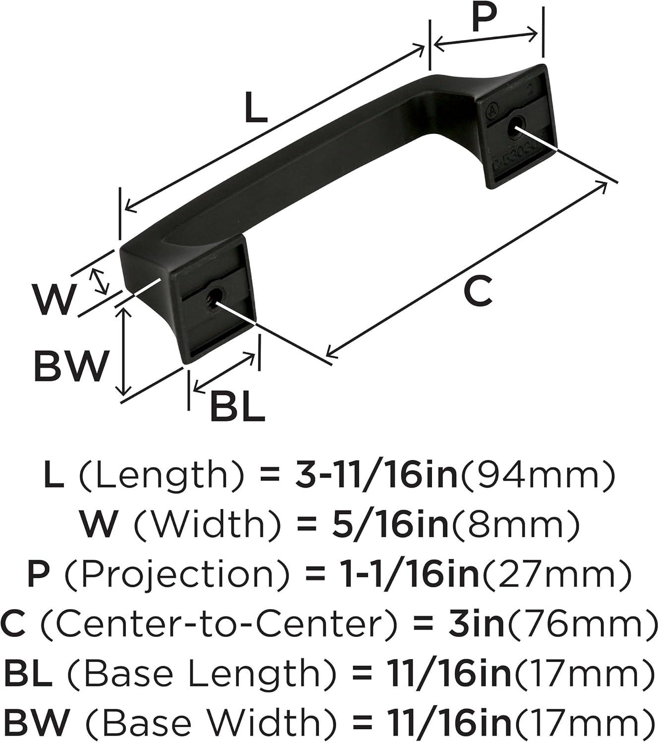 Mulholland 3" Center to Center Bar Pull