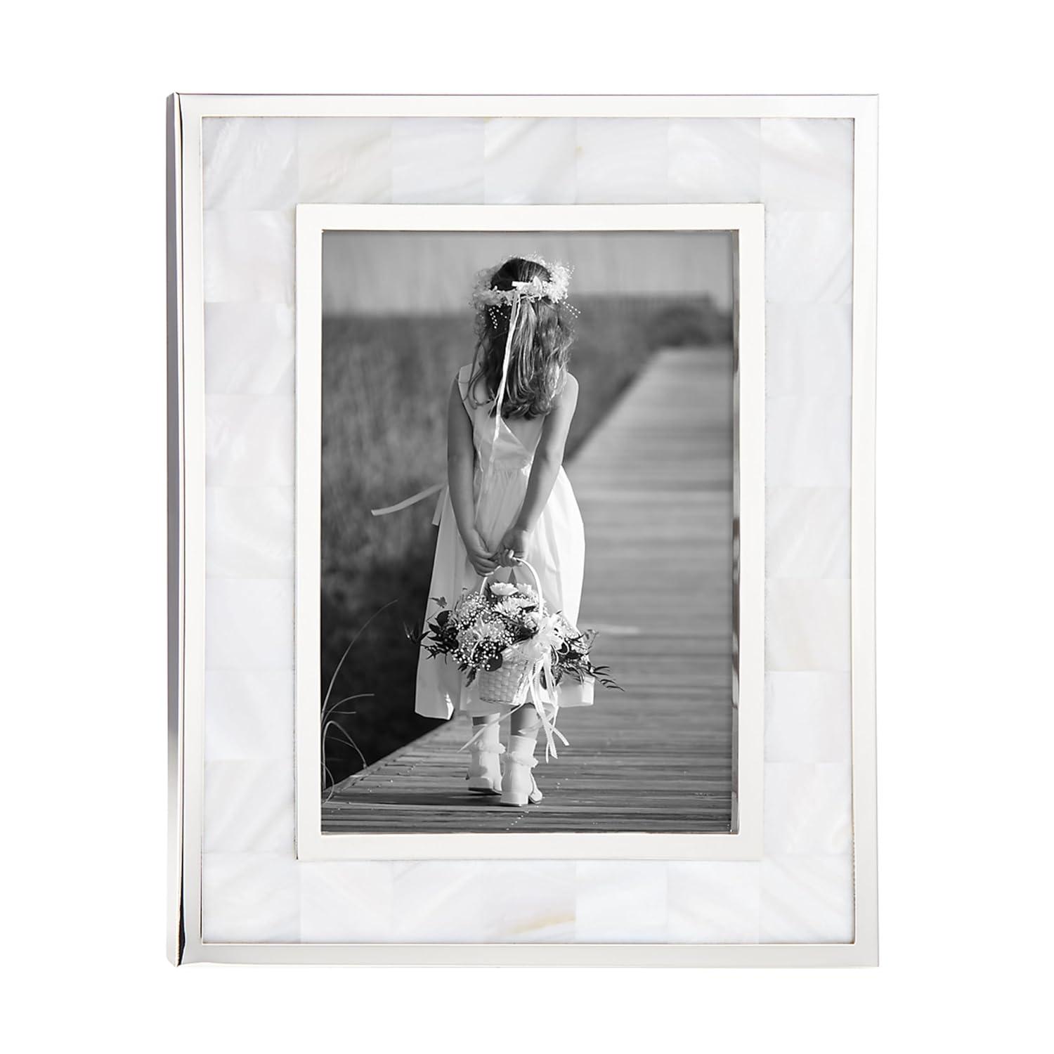 Reed & Barton Plated Giftware Mother of Pearl Single Picture Frame