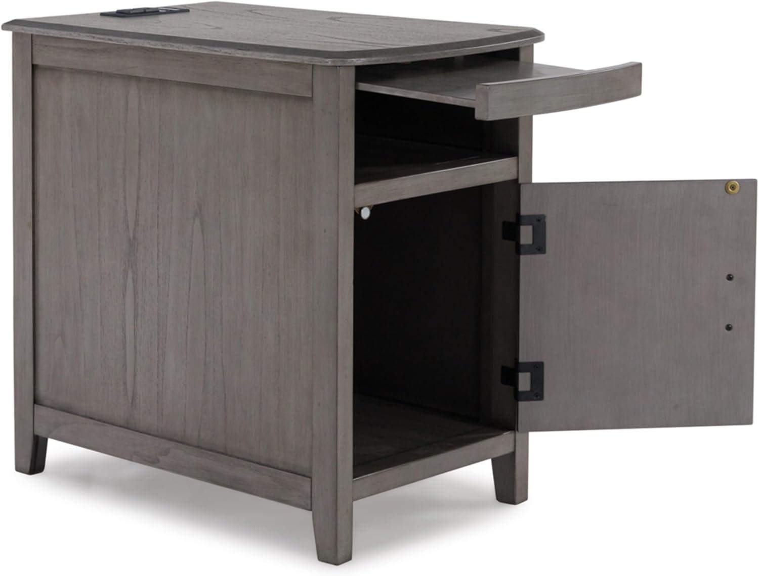 Signature Design by Ashley Casual Devonsted Chairside End Table  Gray