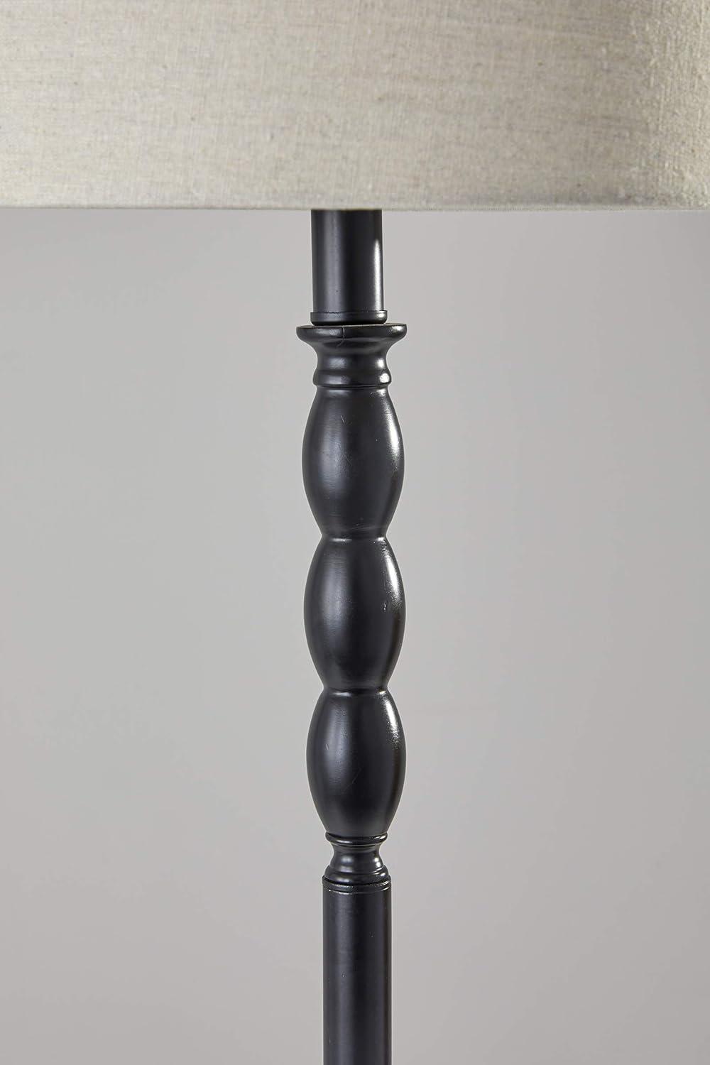 Simplee Adesso William Floor Lamp, Black