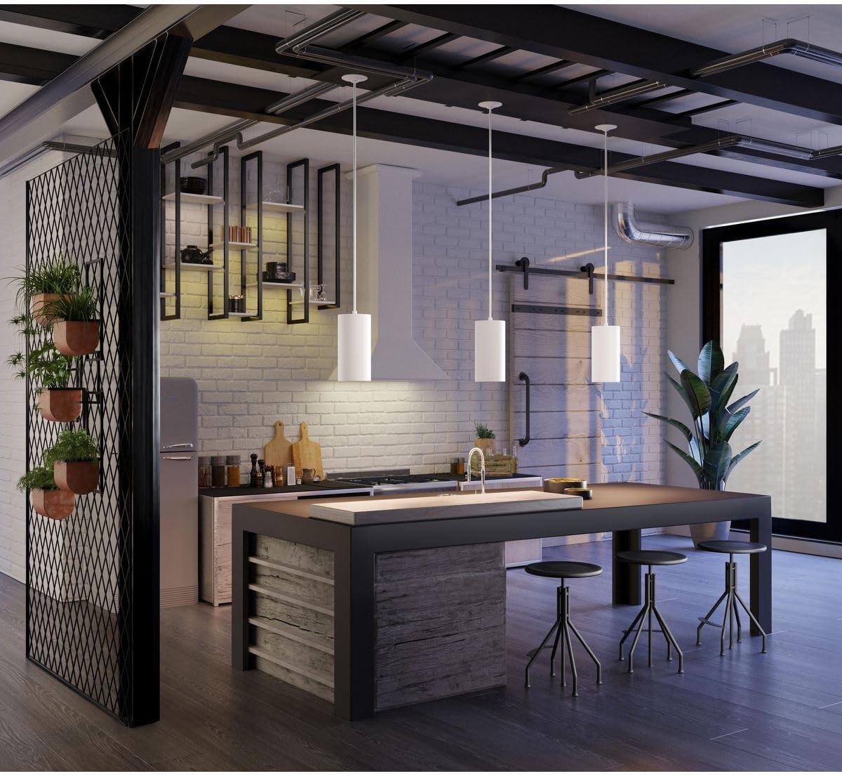 Progress Lighting, Cylinder, 1-Light, Outdoor Hanging Pendant, Antique Bronze, Modern, No Shade