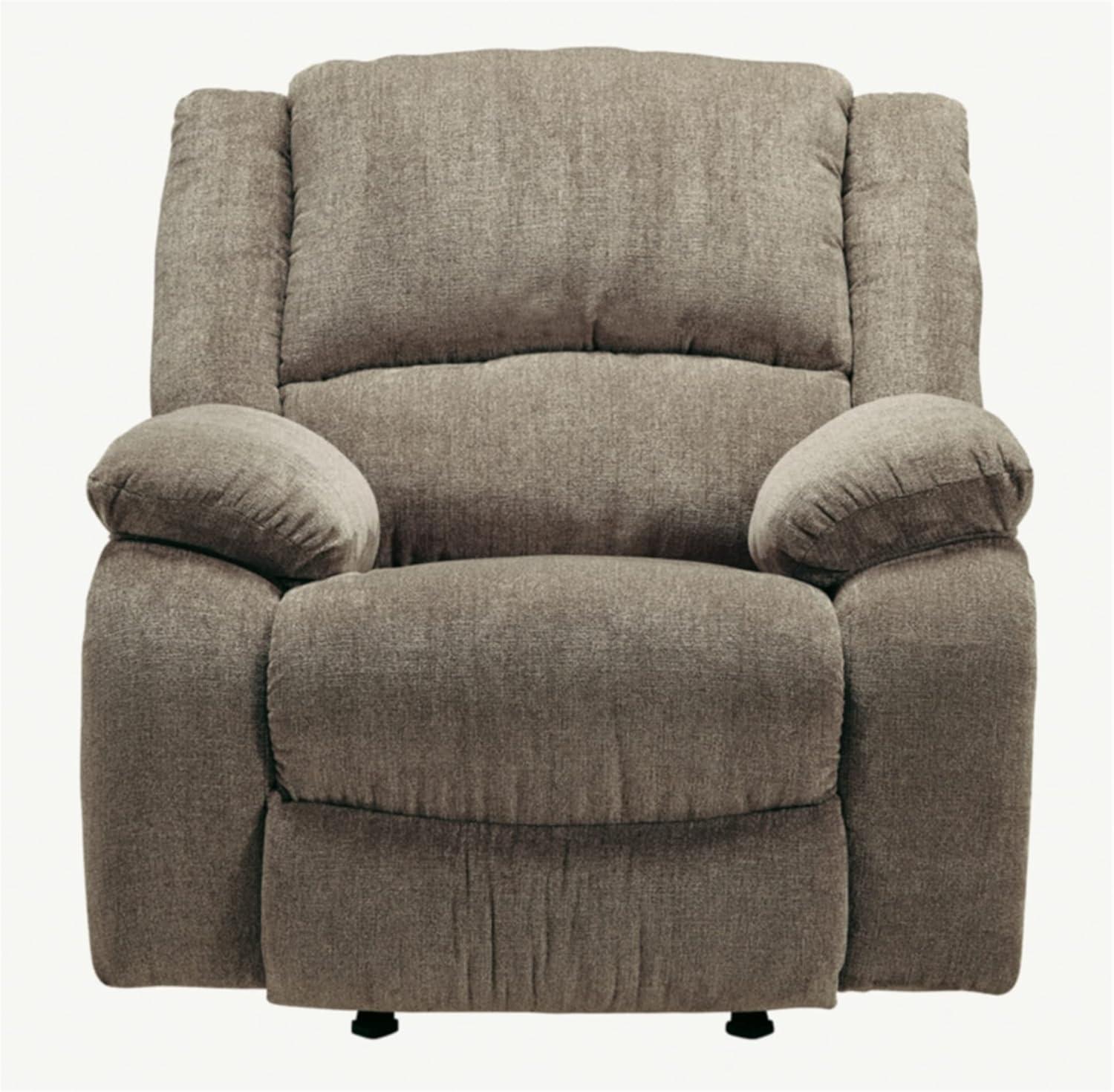 Signature Design by Ashley Draycoll Chenille Oversized Rocker Recliner, Beige