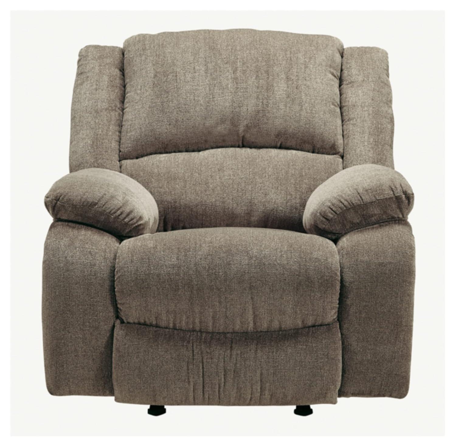 Signature Design by Ashley Draycoll Chenille Oversized Rocker Recliner Beige