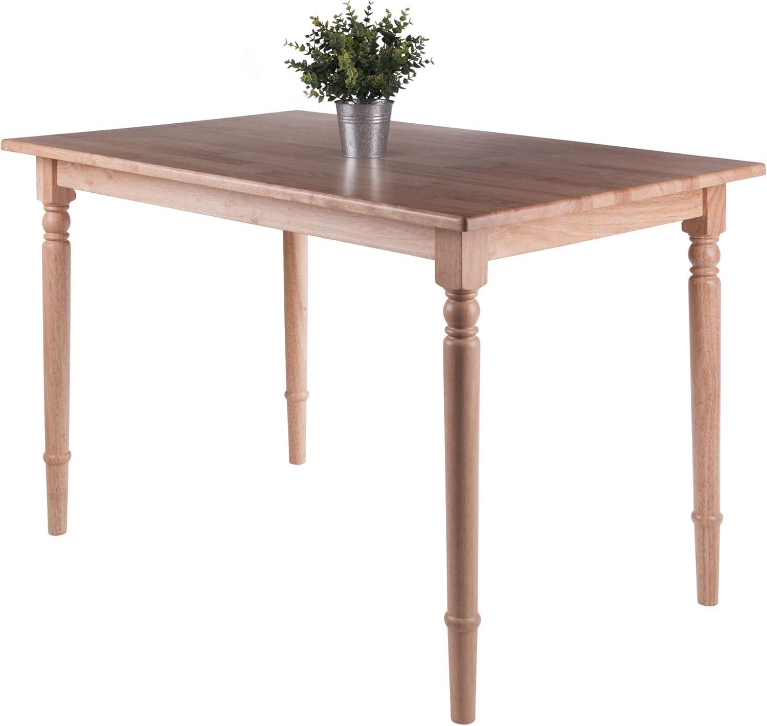 Ravenna Dining Table Natural - Winsome: Solid Wood, Farmhouse Style, Seats Six