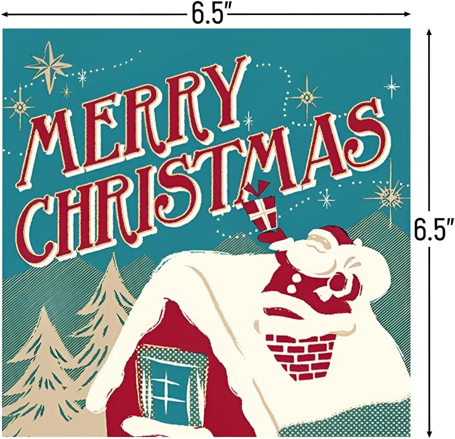 EcoQuality Disposable Paper Christmas Napkins